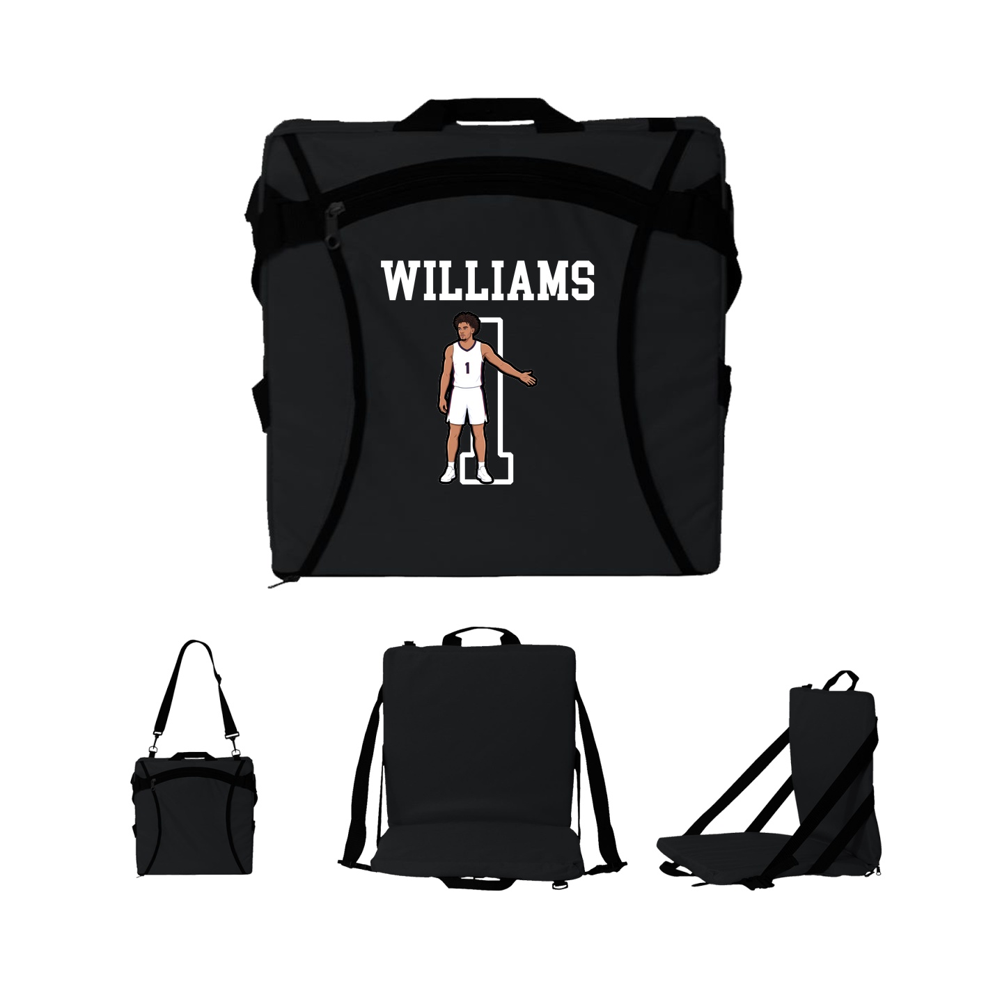 Folding Stadium Seat — Shirsey in Black