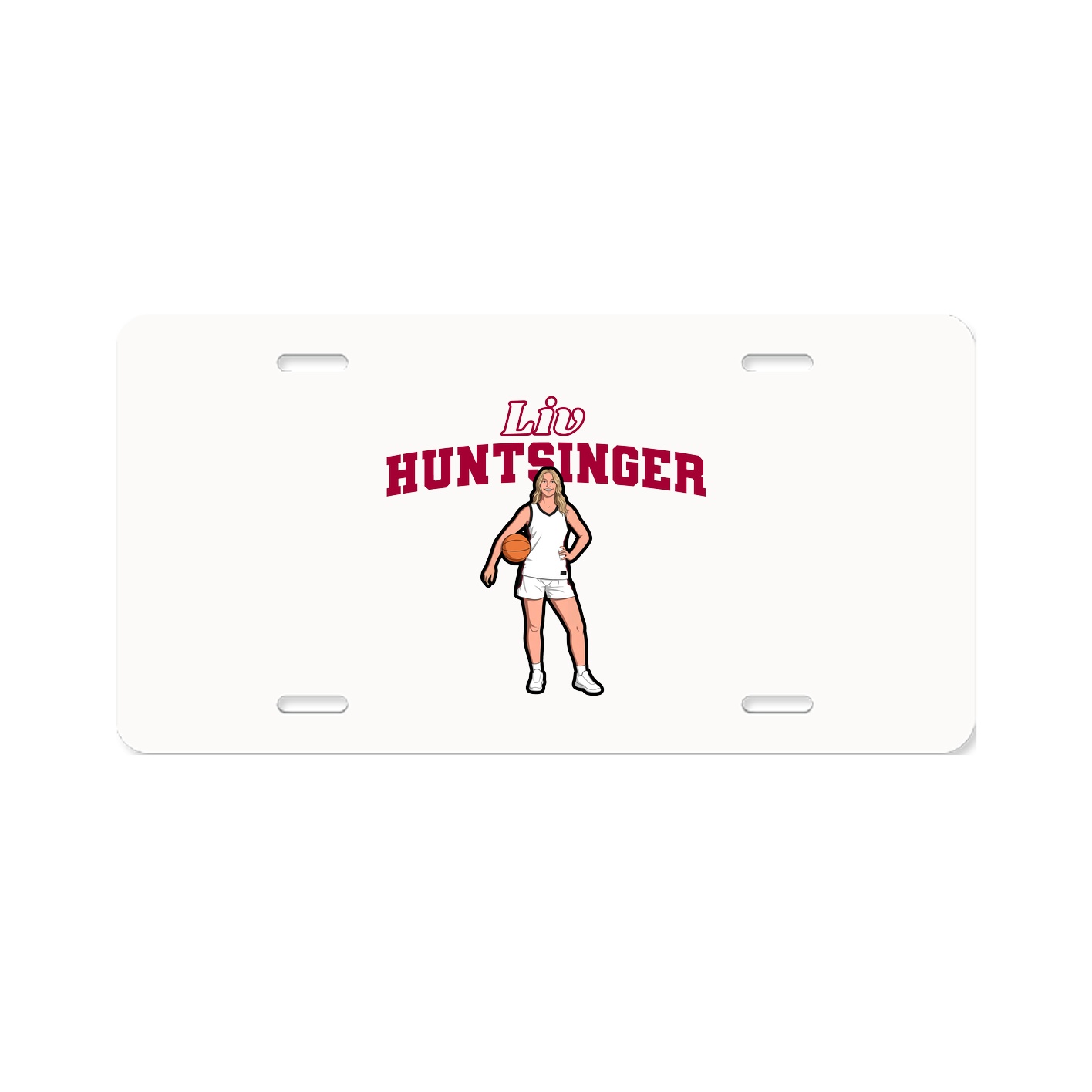 License Plate — Name Arch in Classic
