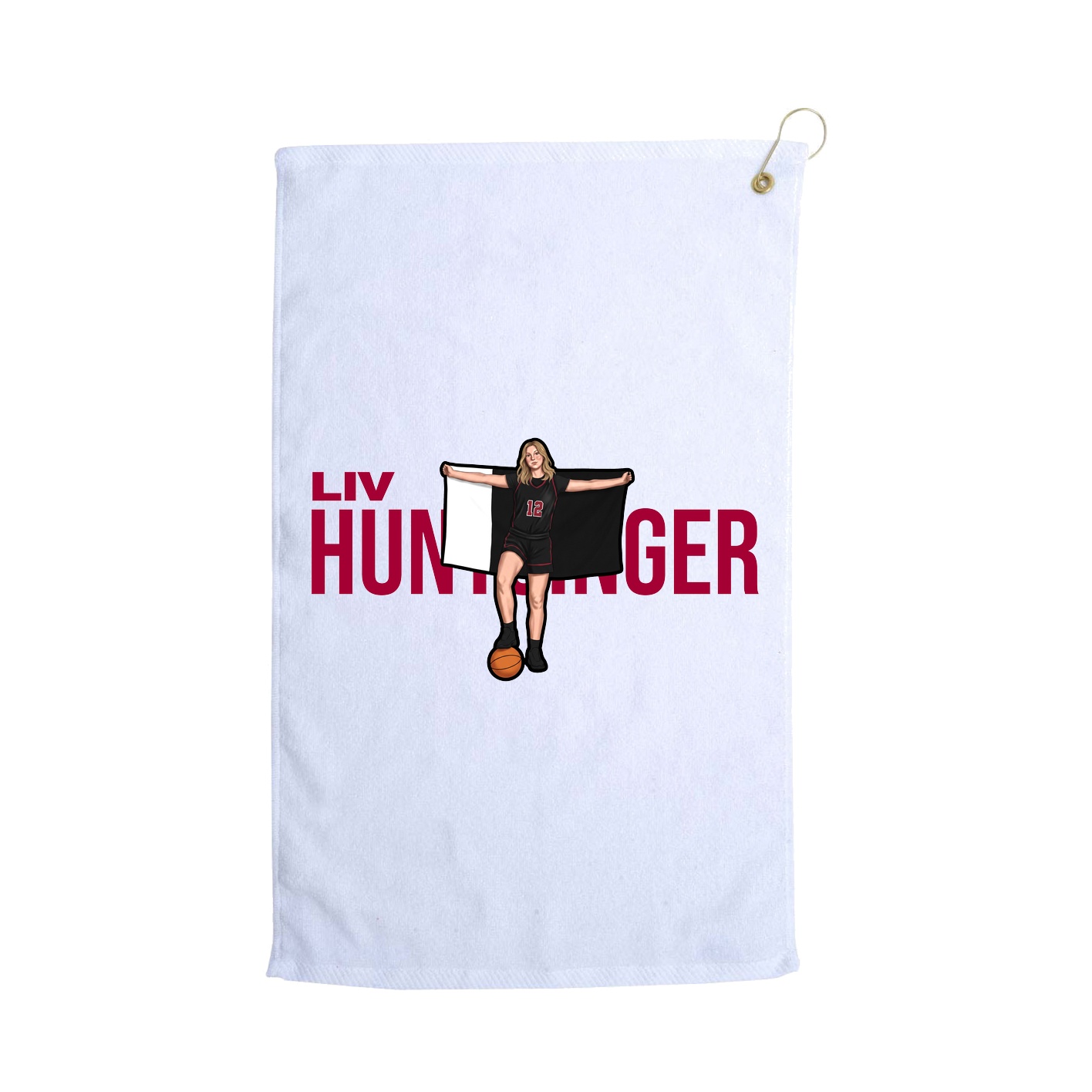Golf Towel — Player Name in White