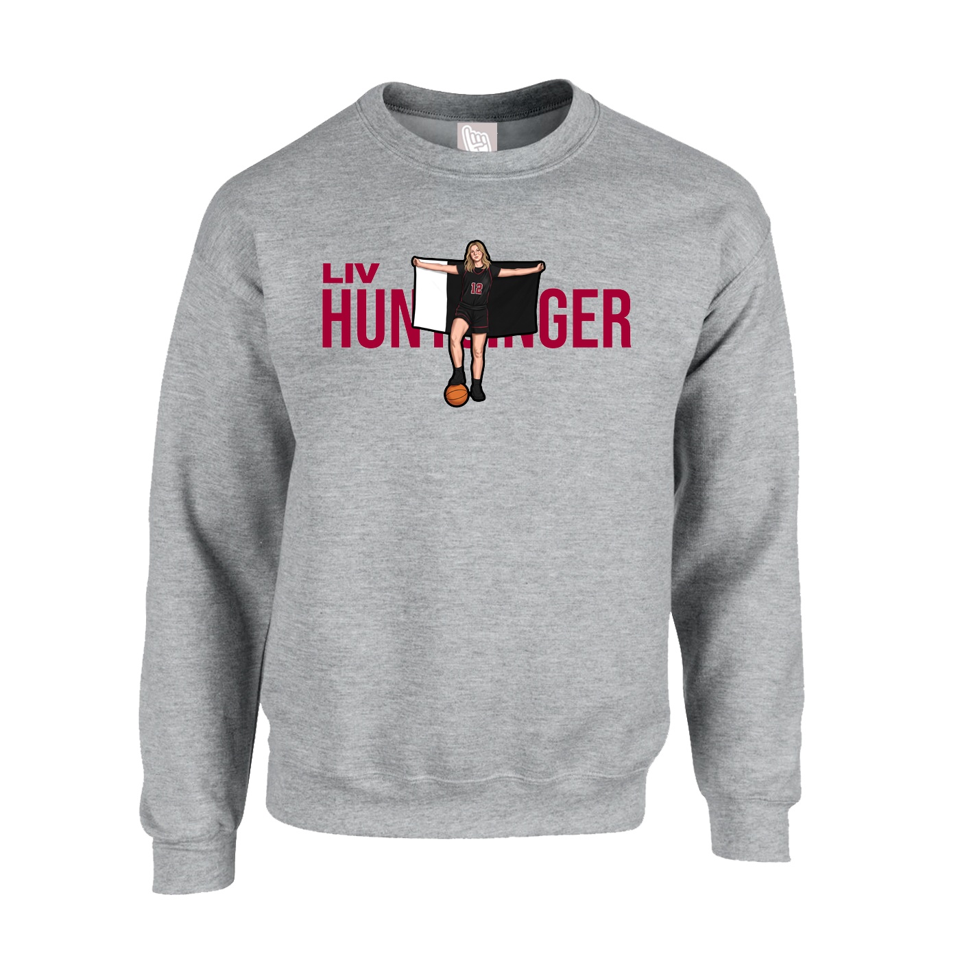 Fleece Crew — Player Name in Grey
