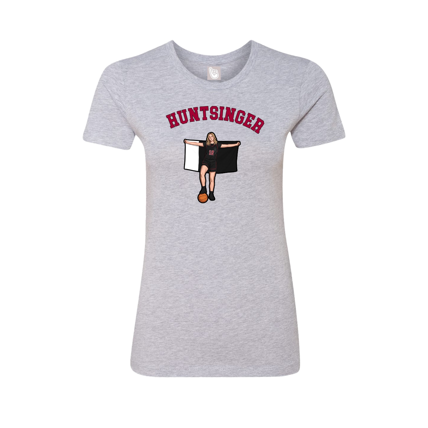 Fitted Women's Tee — Shirsey Arch in Grey