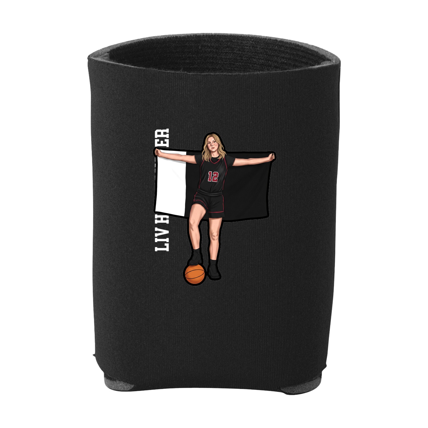 Can Holder — Name Vertical in Black