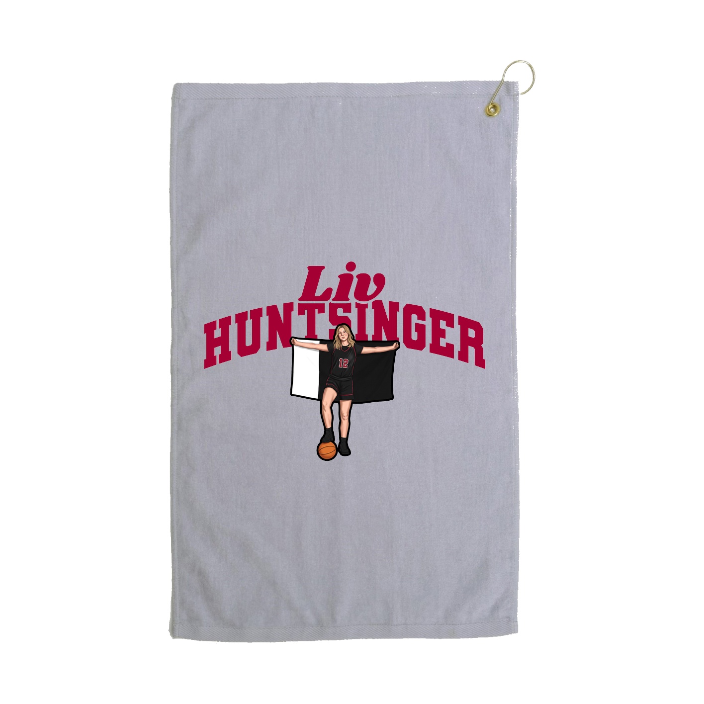 Golf Towel — Signature Arch in Grey