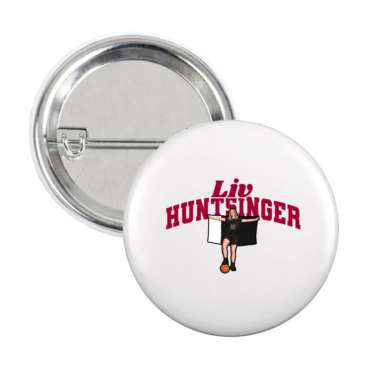 Game Day Button — Signature Arch in White