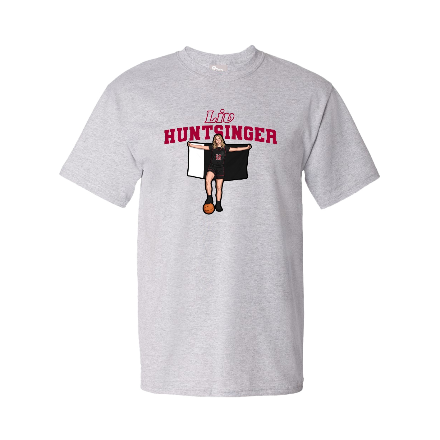 Youth Tee — Name Arch in Grey