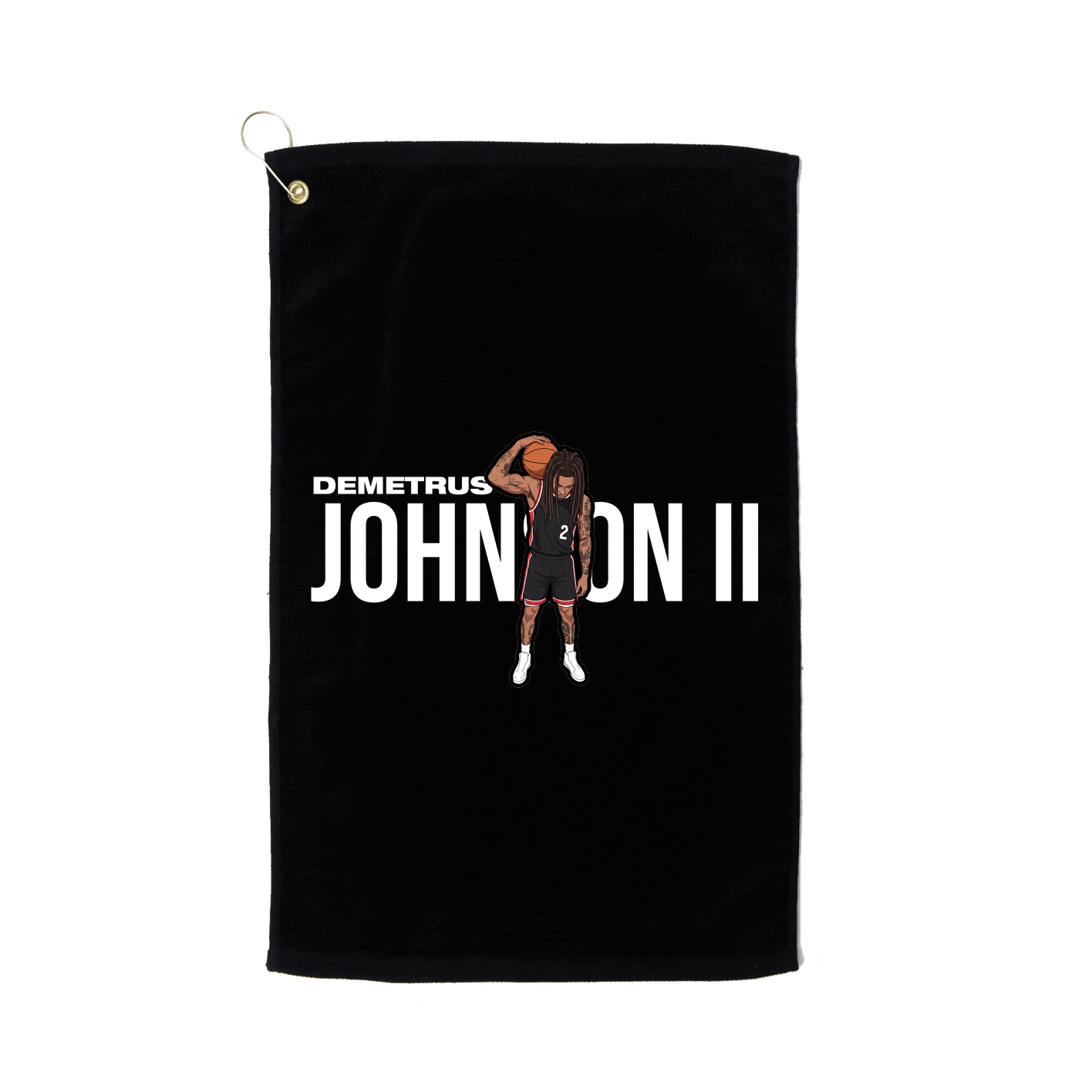 Golf Towel — Player Name in Black