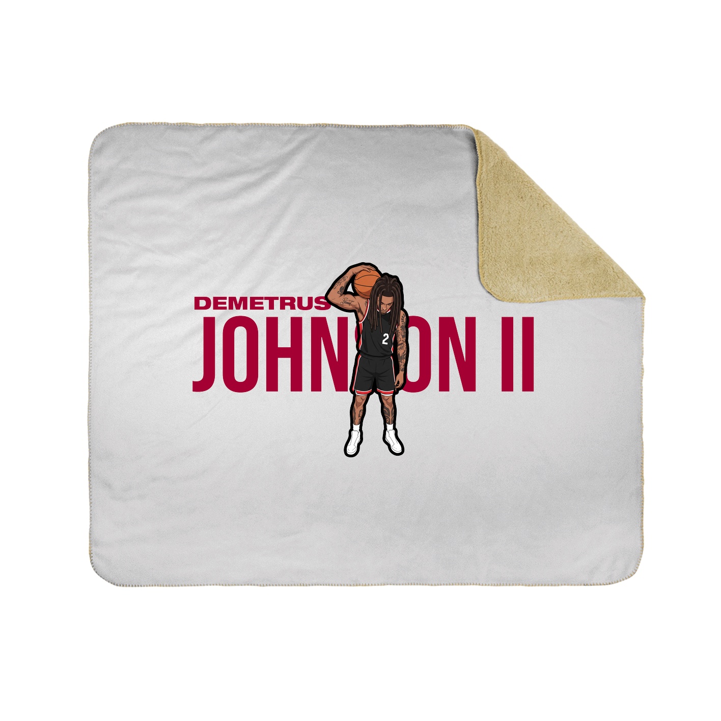 Throw Blanket — Player Name in White