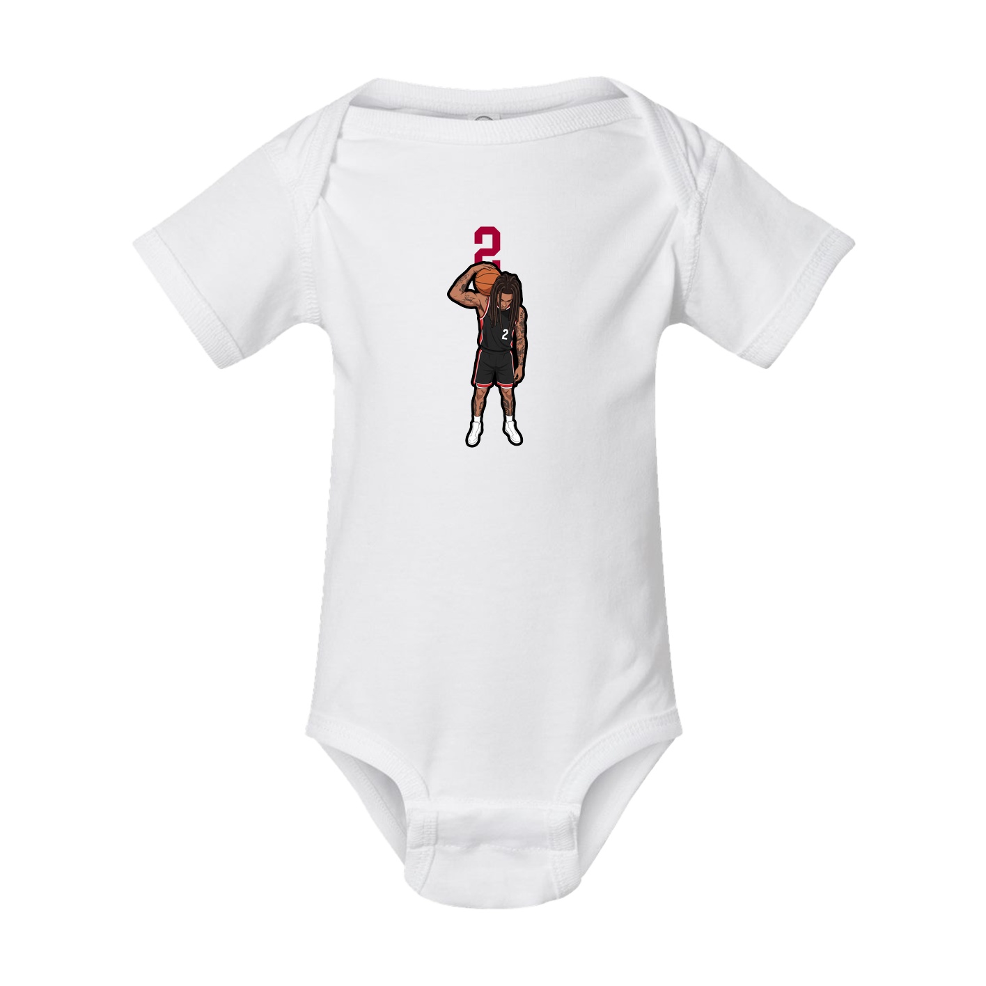 Baby Onesie — Number Top in White