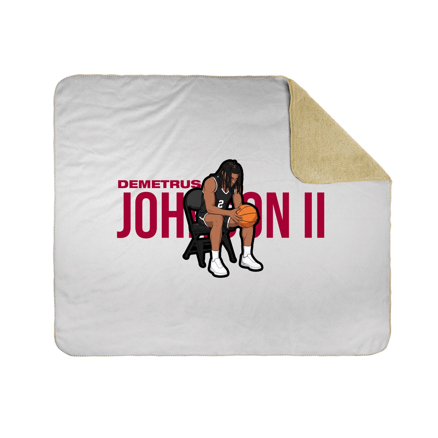 Throw Blanket — Player Name in White