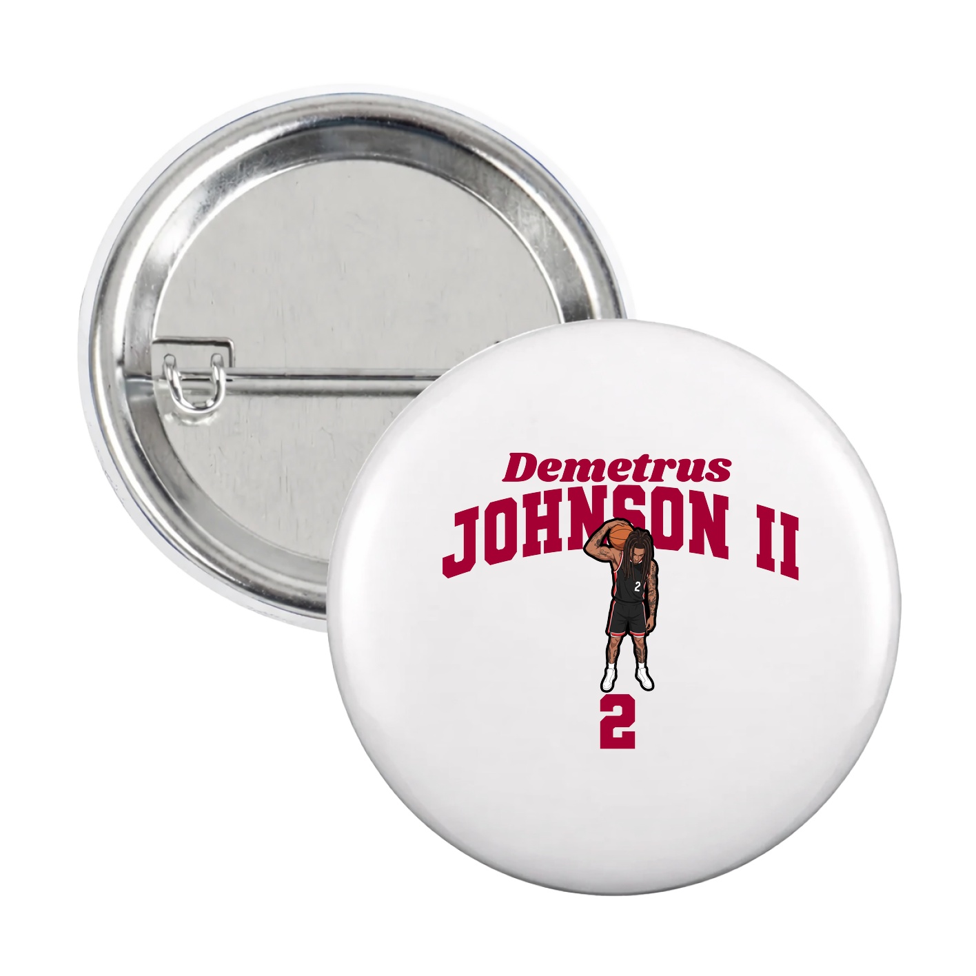 Game Day Button — Signature Arch in White