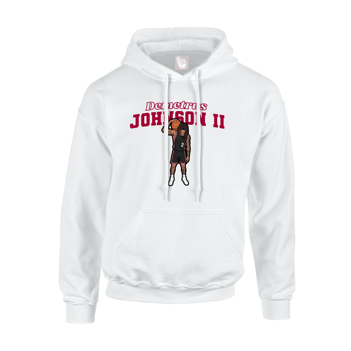 Hoodie — Name Arch in White
