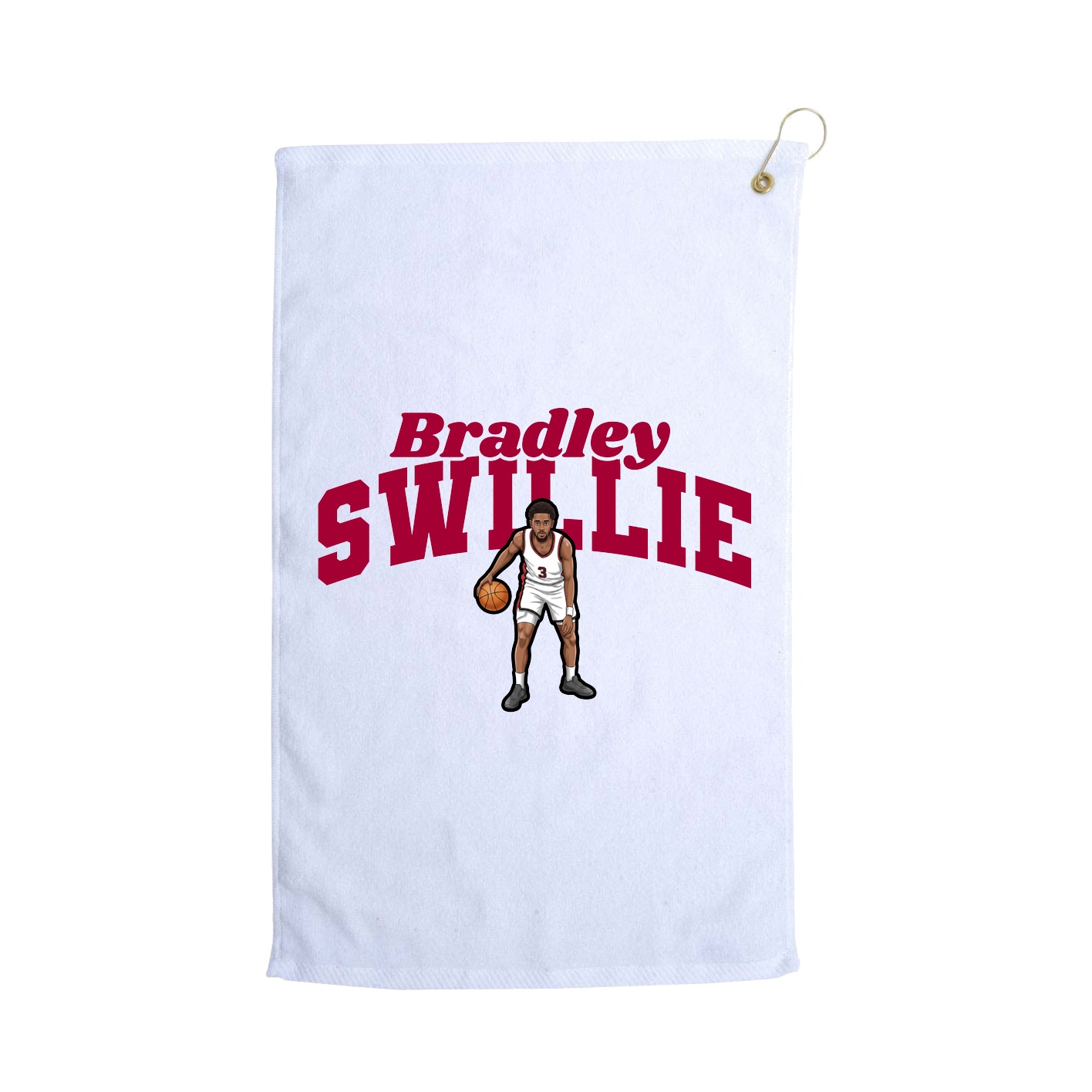 Golf Towel — Signature Arch in White