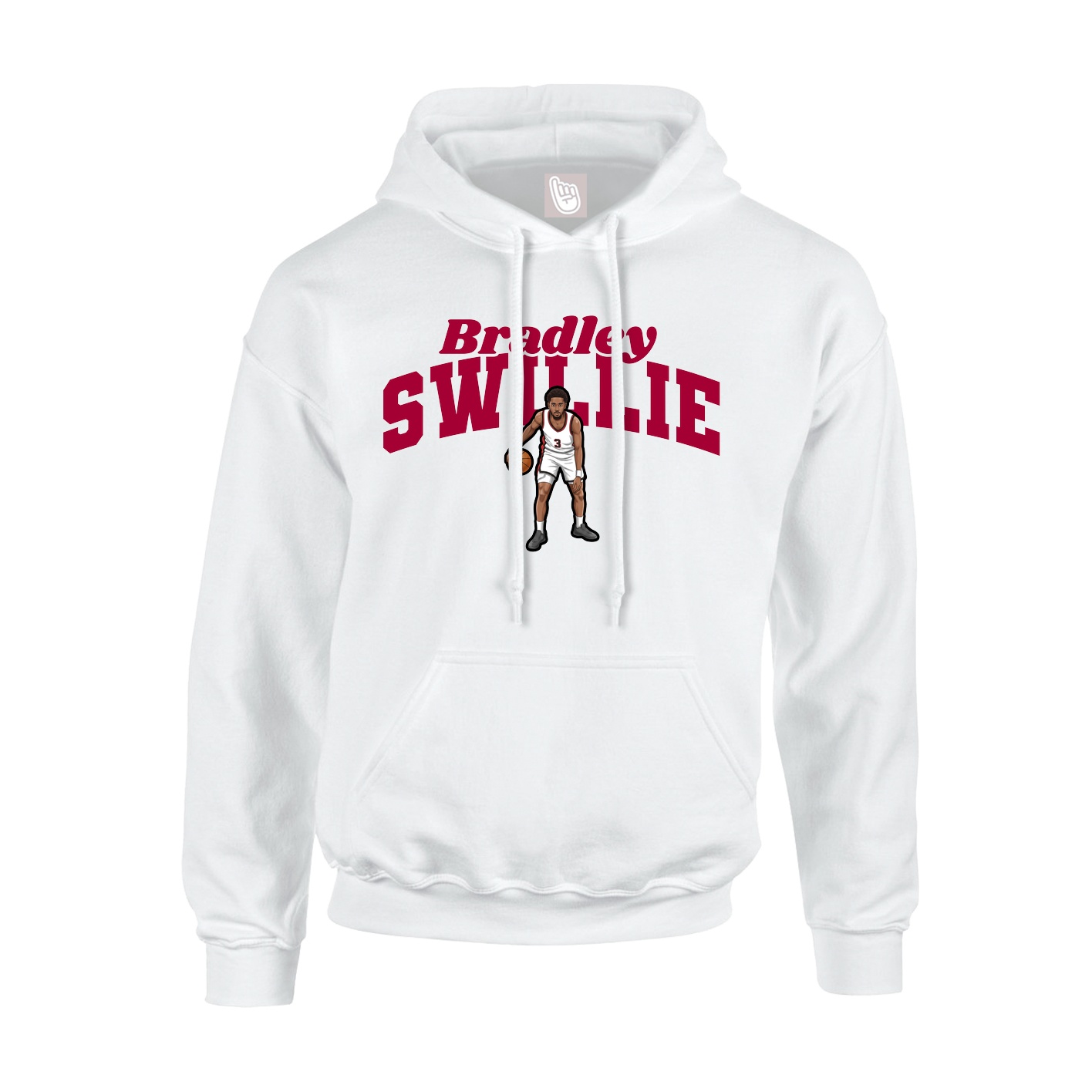 Hoodie — Signature Arch in White