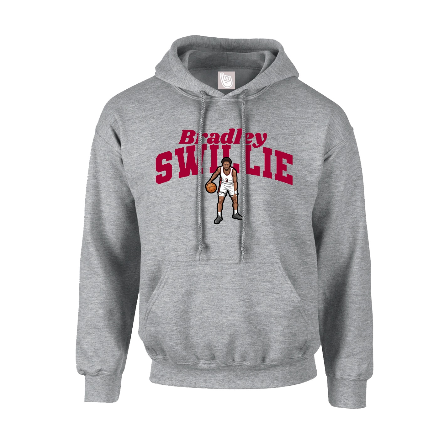 Youth Hoodie — Signature Arch in Grey
