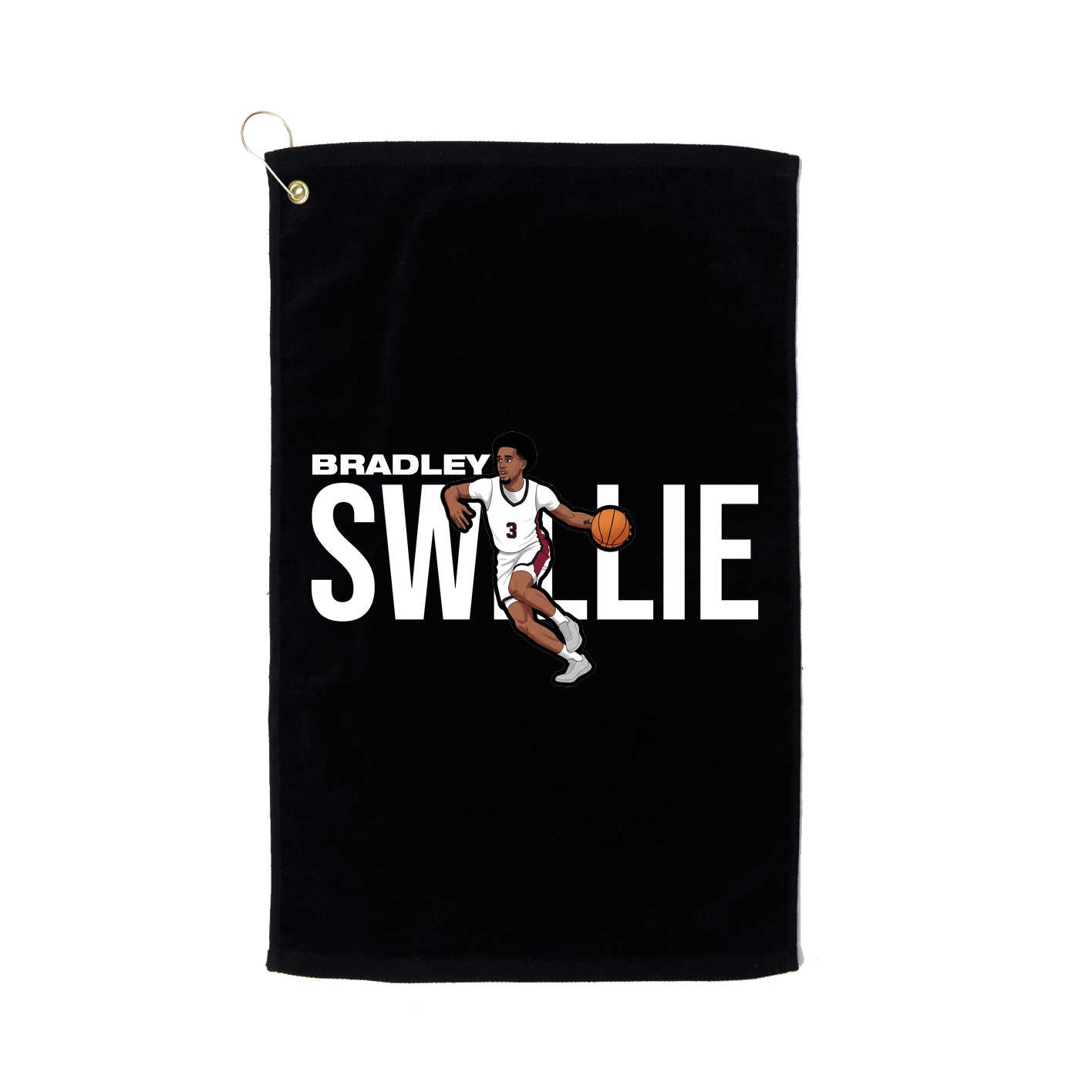 Golf Towel — Player Name in Black