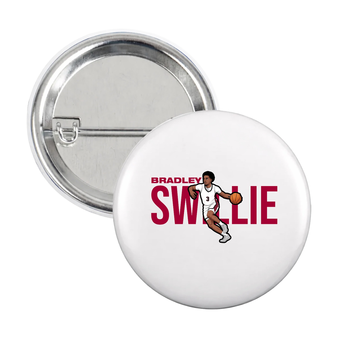 Game Day Button — Player Name in White