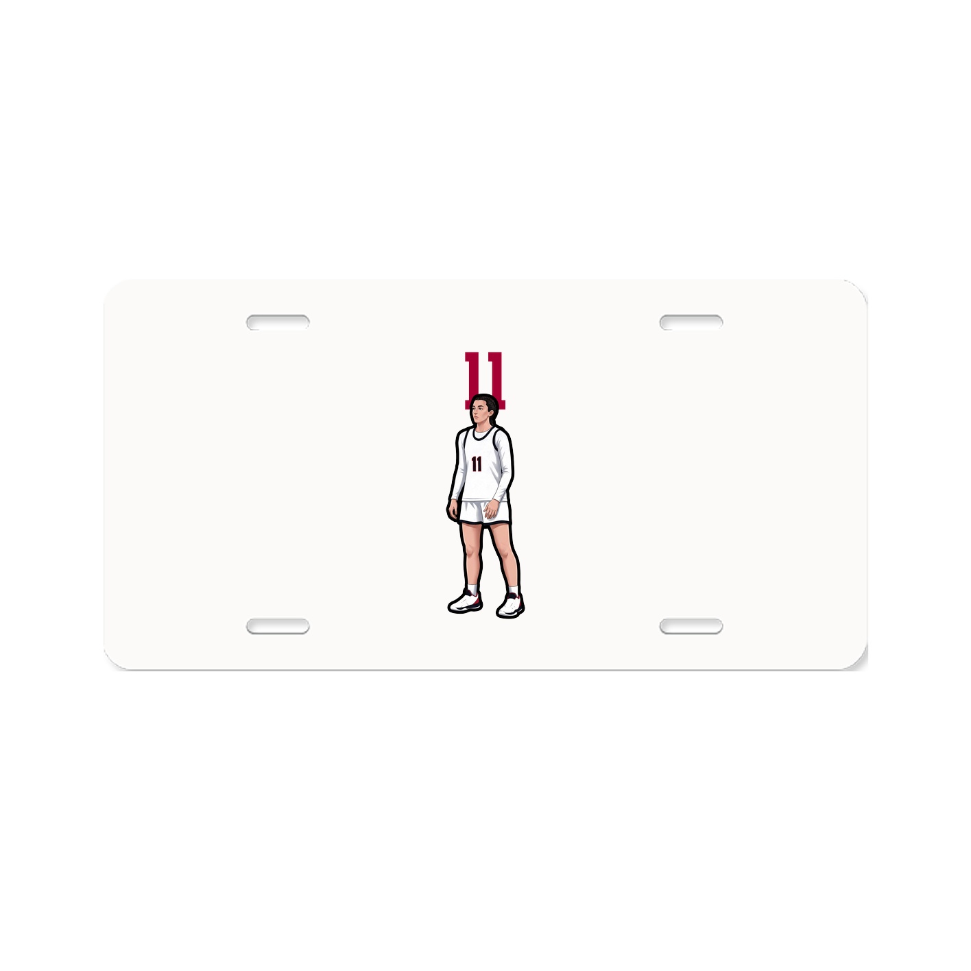 License Plate — Number Top in Classic