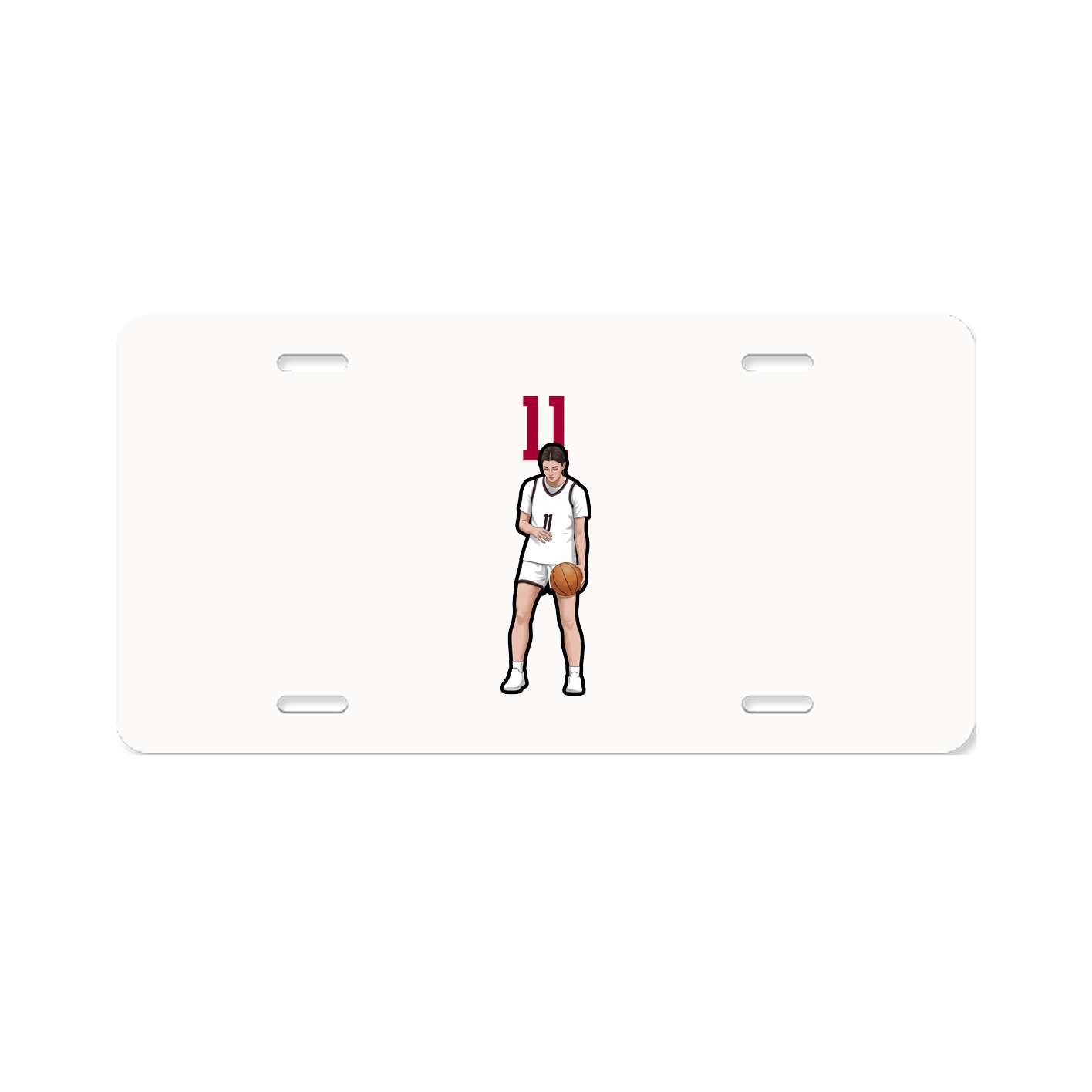 License Plate — Number Top in Classic