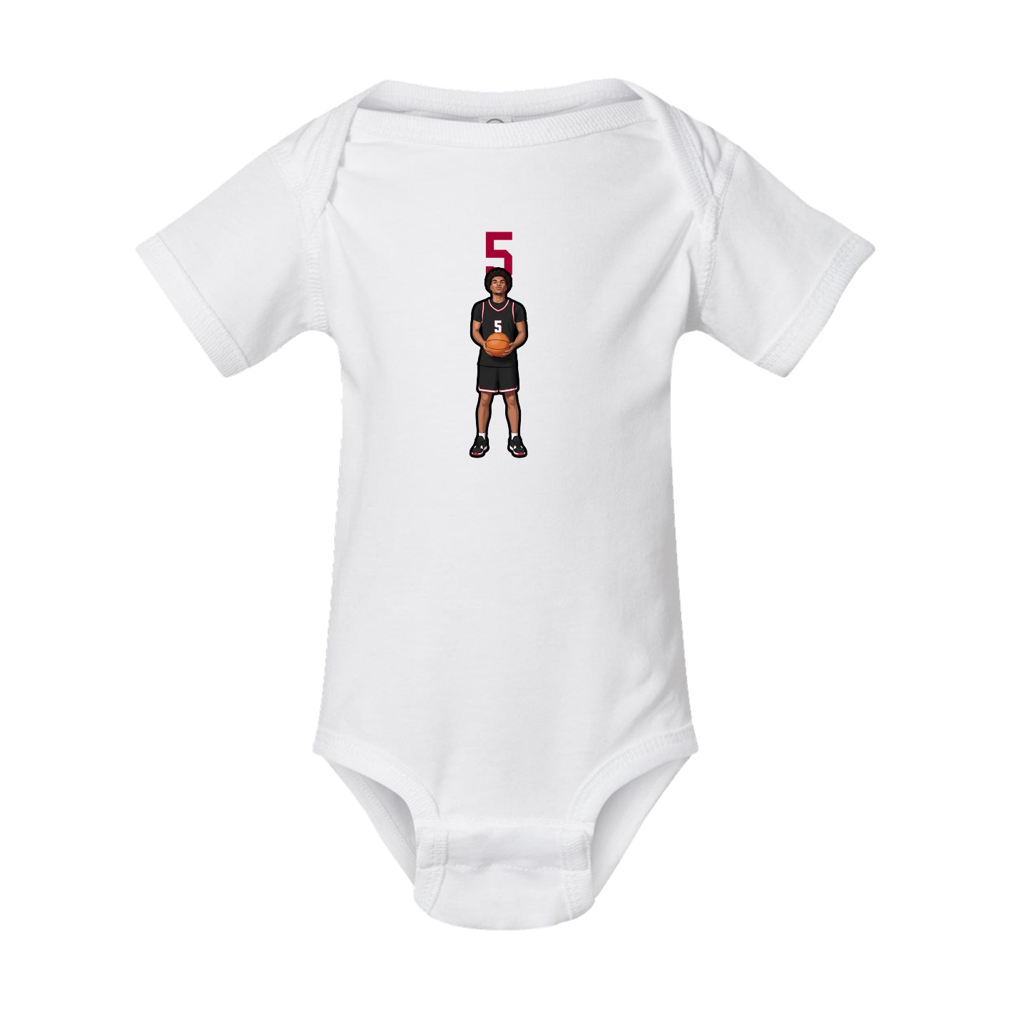 Baby Onesie — Number Top in White