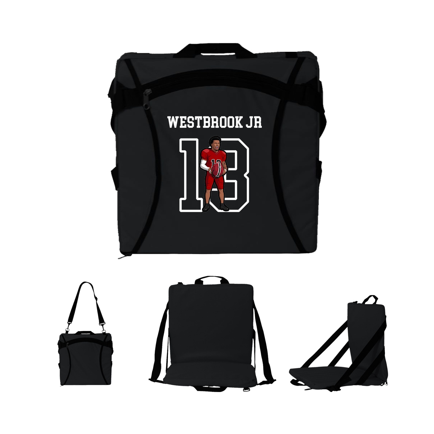 Folding Stadium Seat — Shirsey in Black