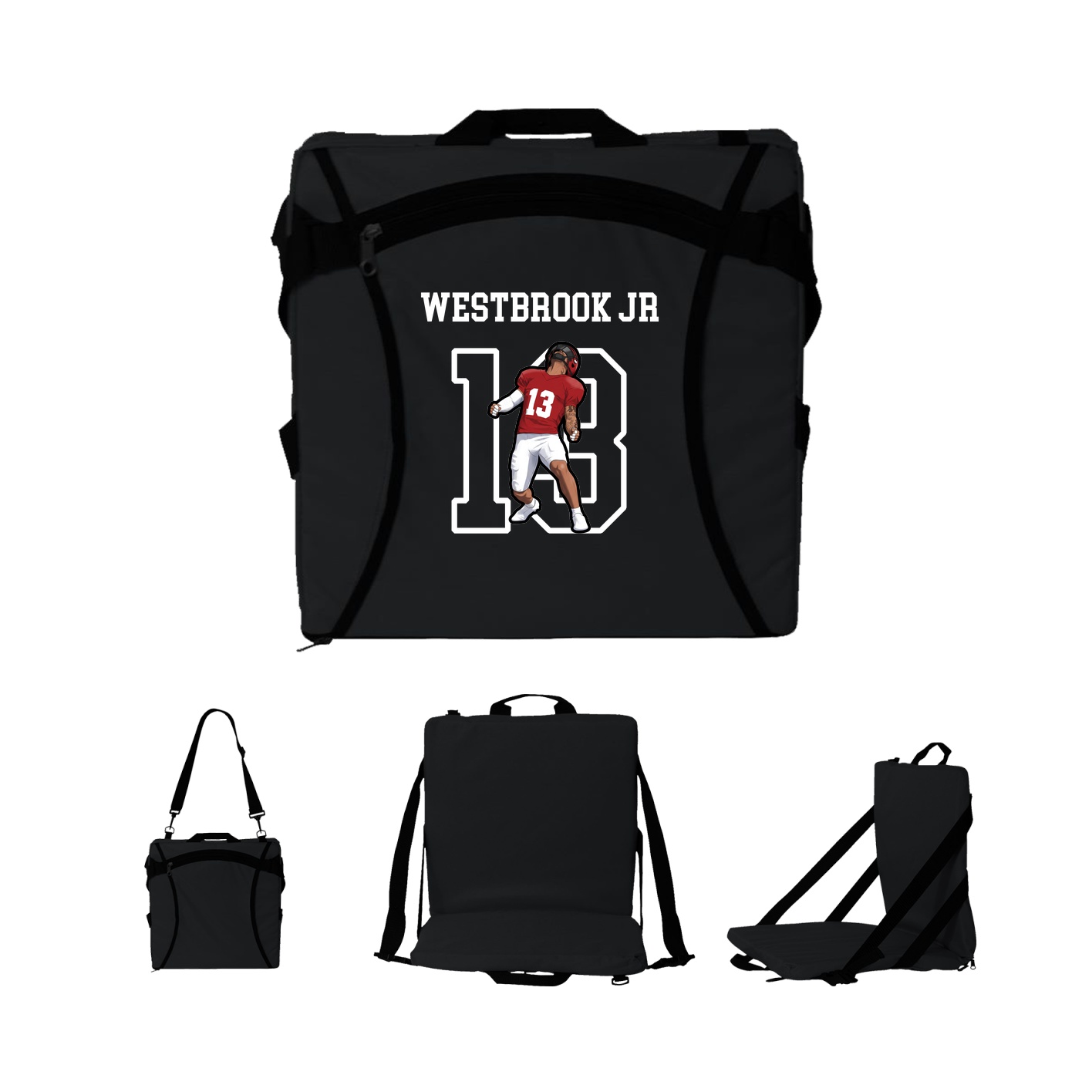 Folding Stadium Seat — Shirsey in Black