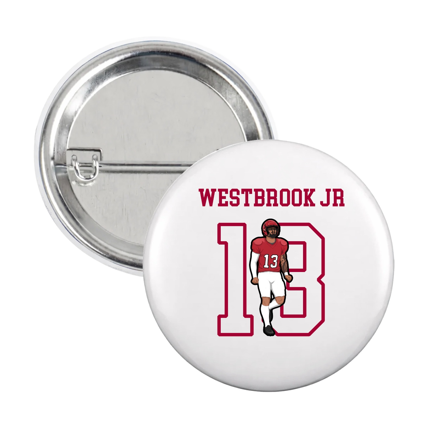 Game Day Button — Shirsey in White