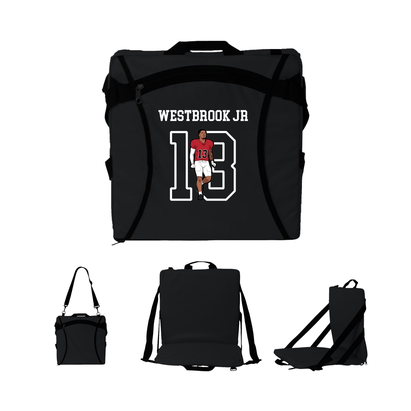 Folding Stadium Seat — Shirsey in Black