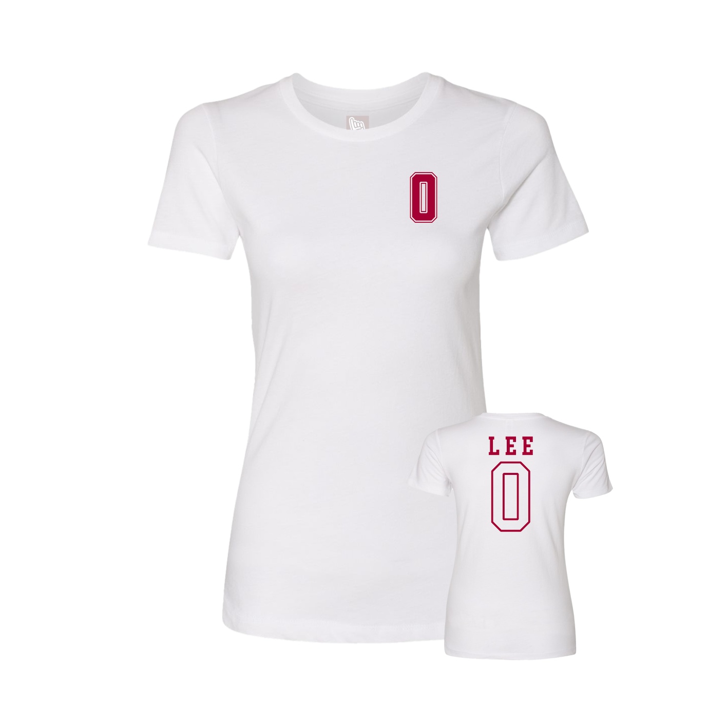 Womens Tee — Chest Back in White