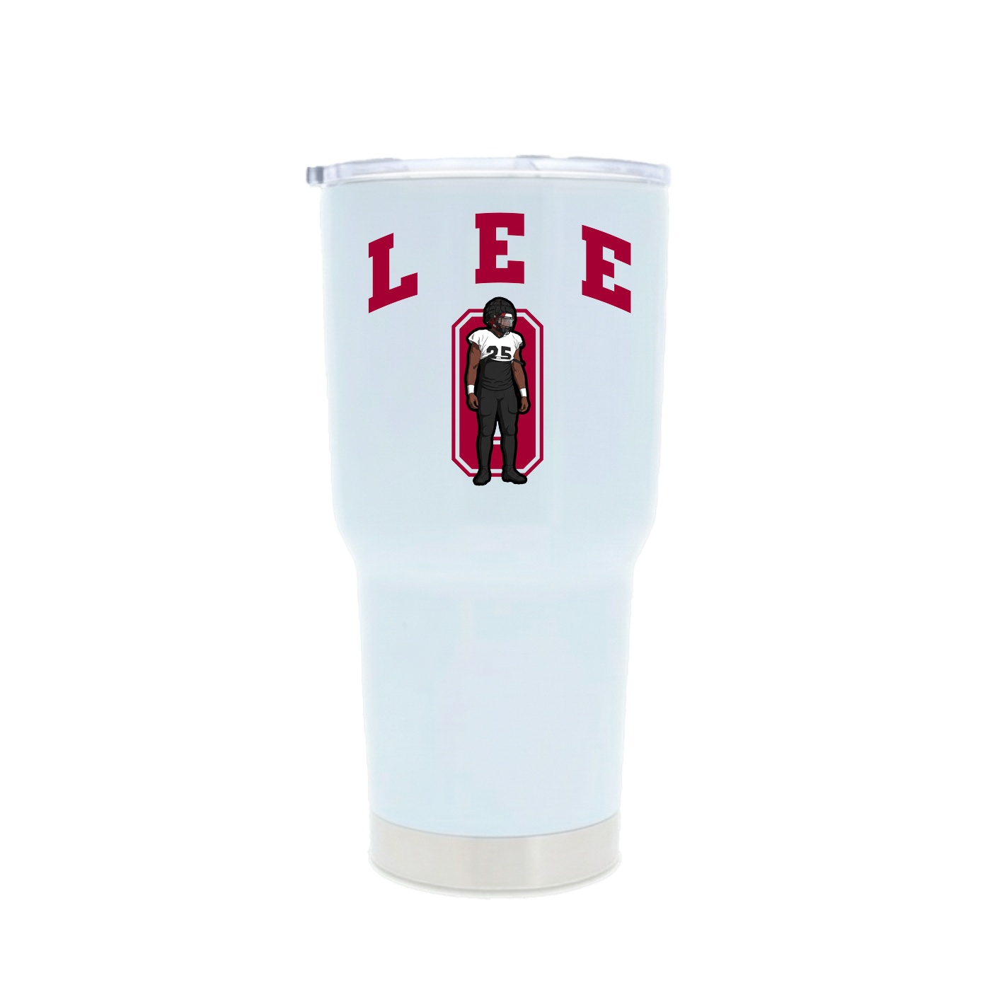 30oz Stainless Steel Tumbler — Number in White