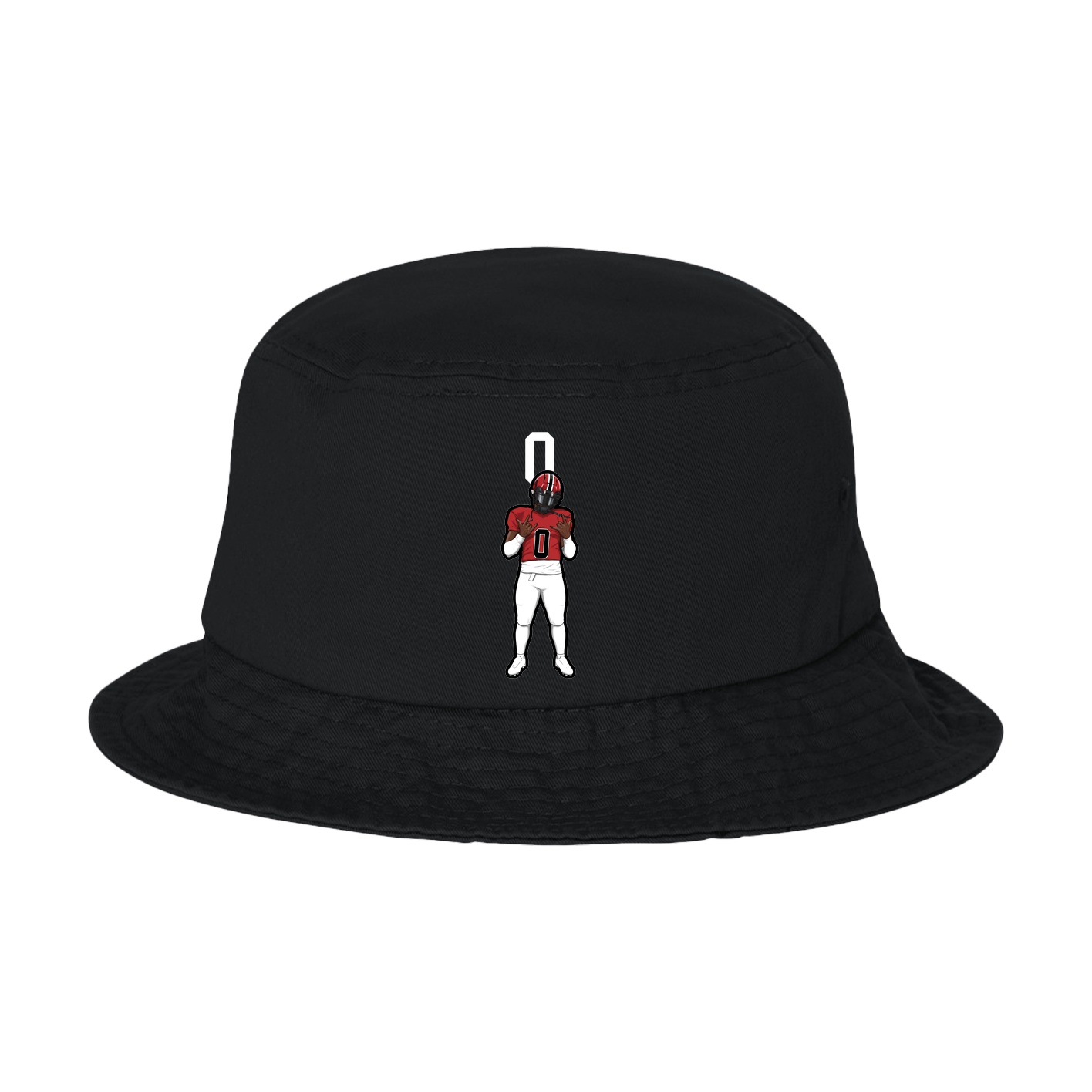 Bucket Cap — Number Top in Black