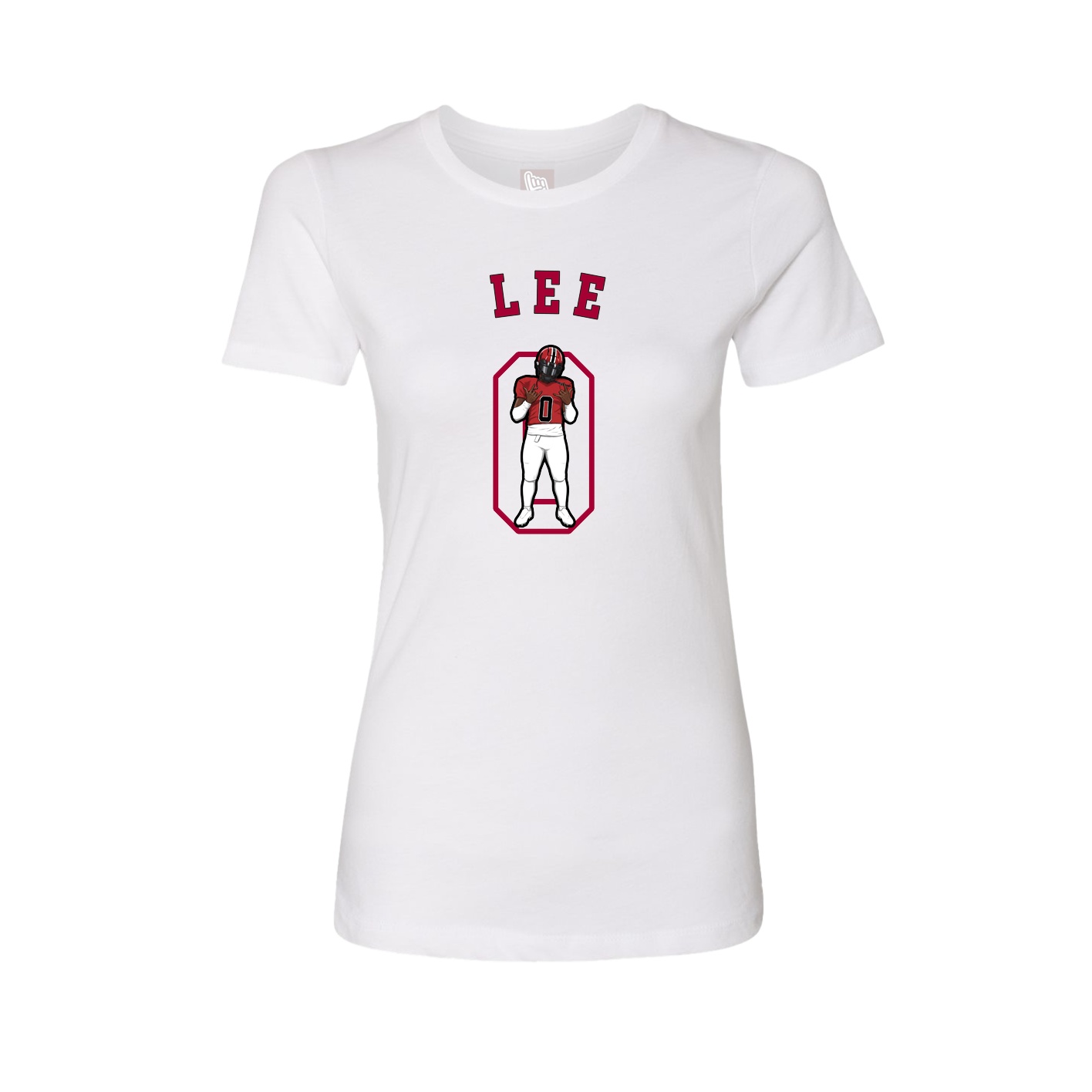 Fitted Women's Tee — Shirsey Arch in White