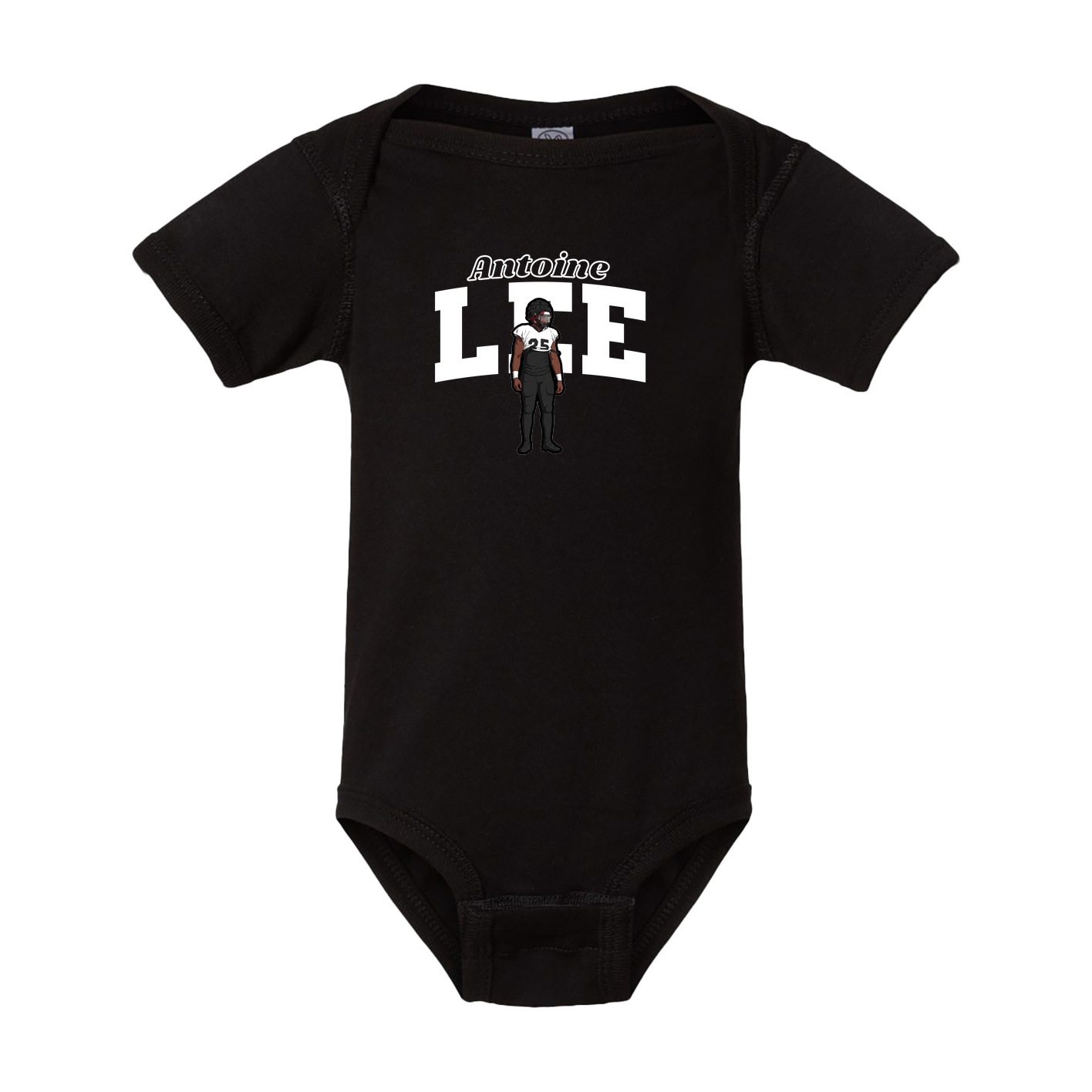 Baby Onesie — Name Arch in Black