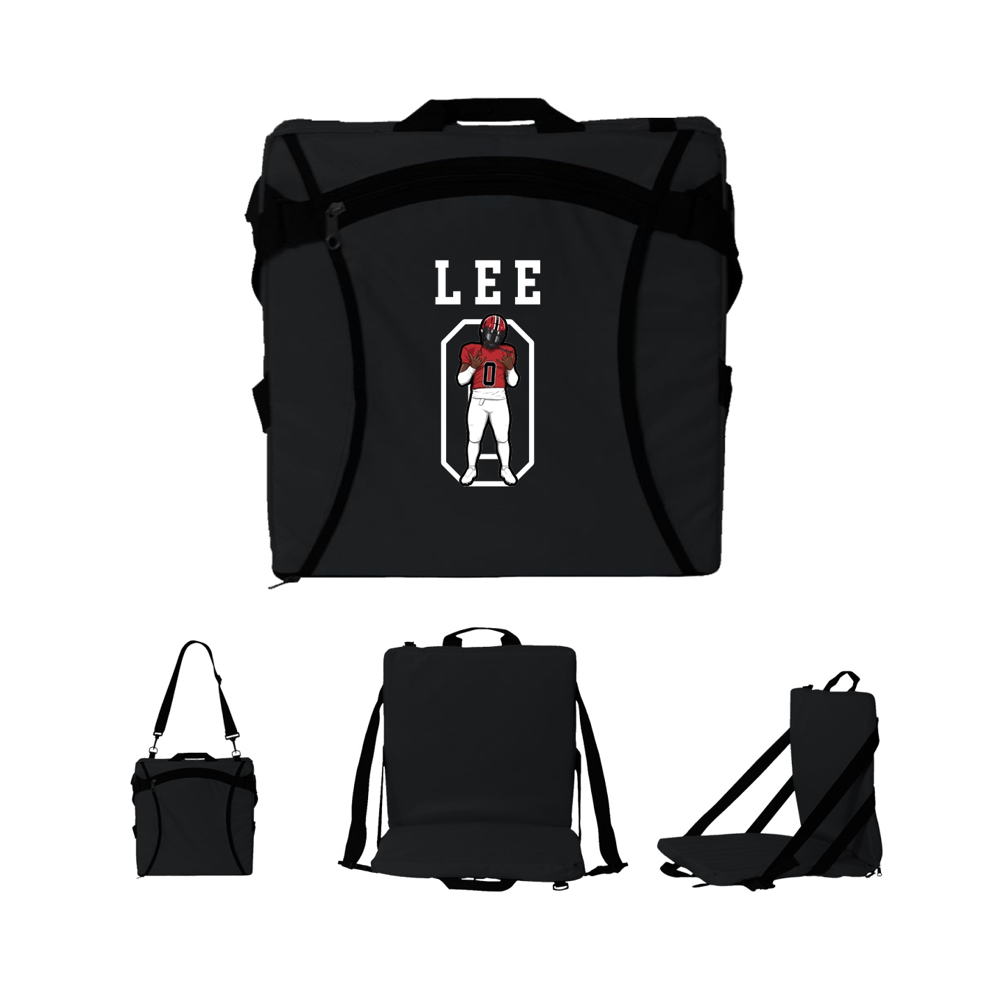 Folding Stadium Seat — Shirsey in Black