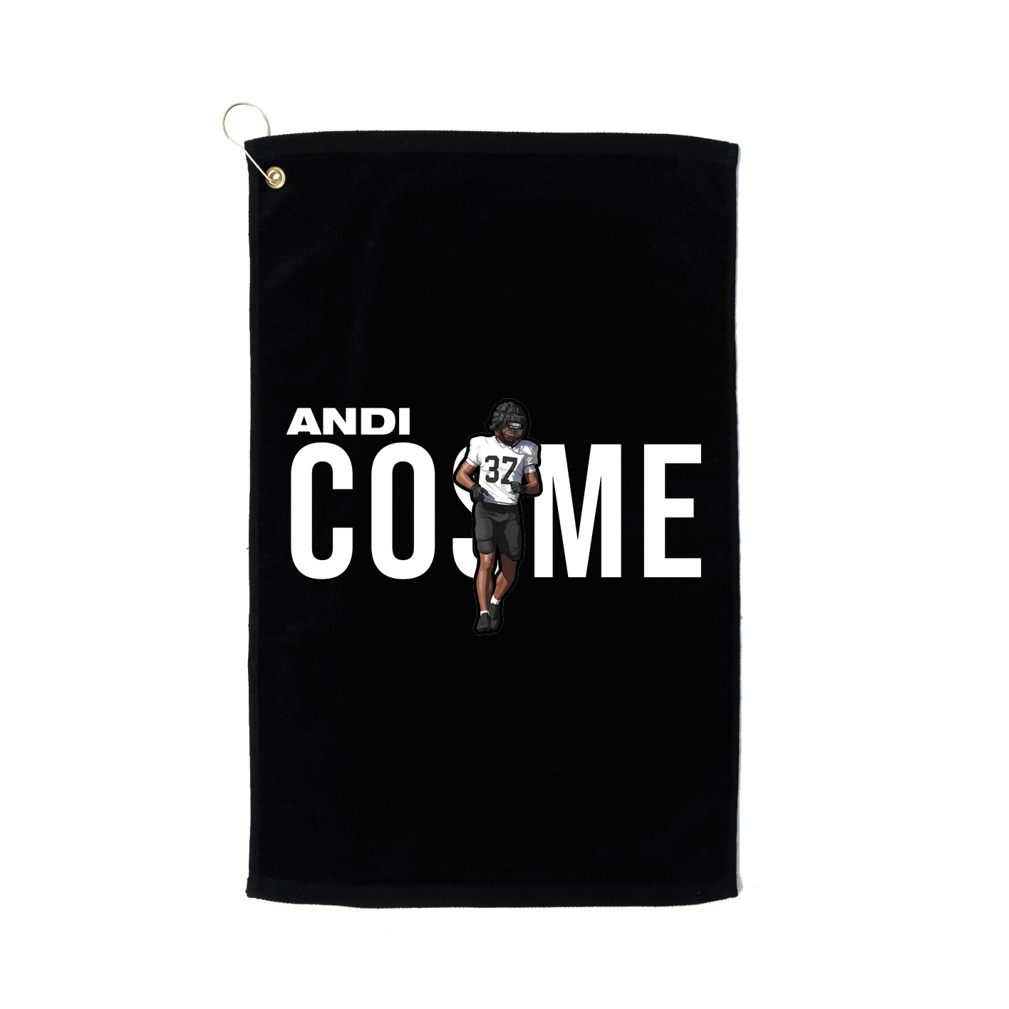 Golf Towel — Player Name in Black