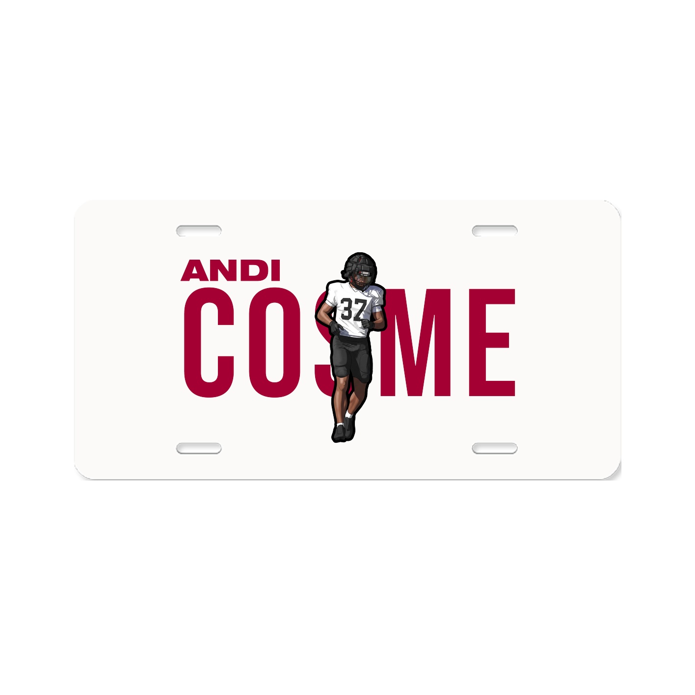 License Plate — Player Name in Classic