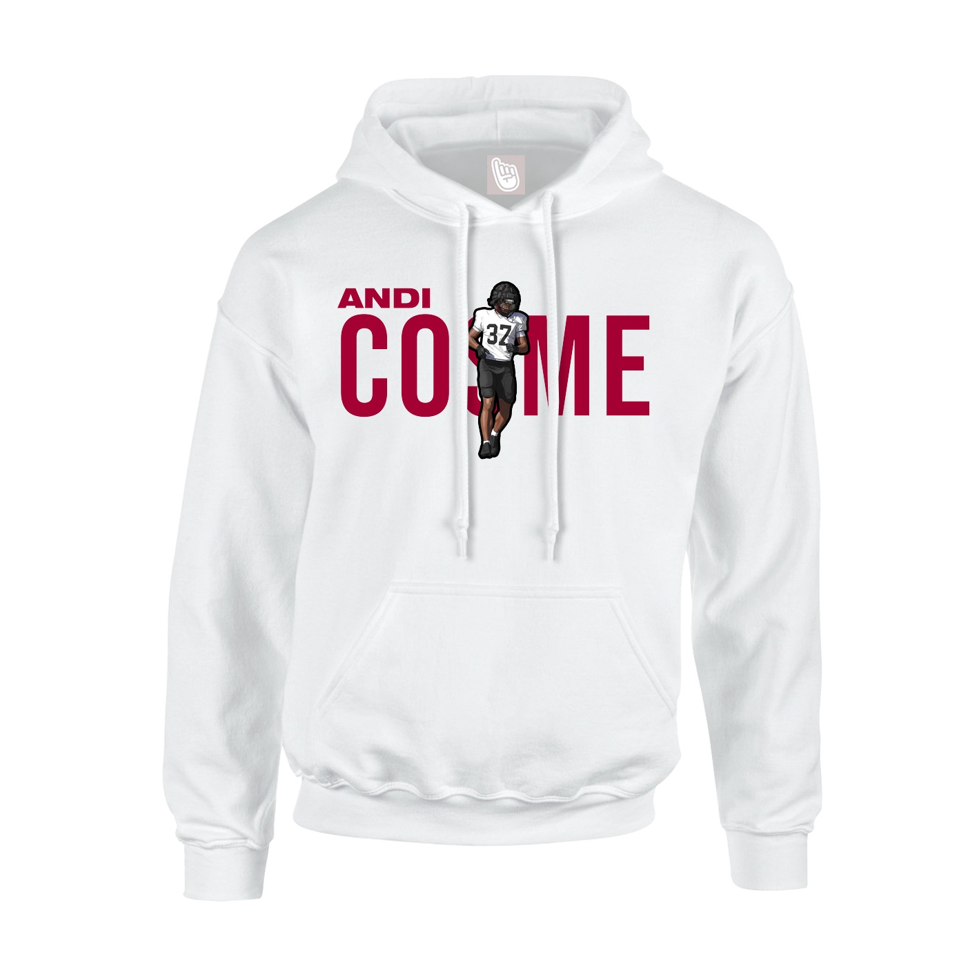 Youth Hoodie — Player Name in White
