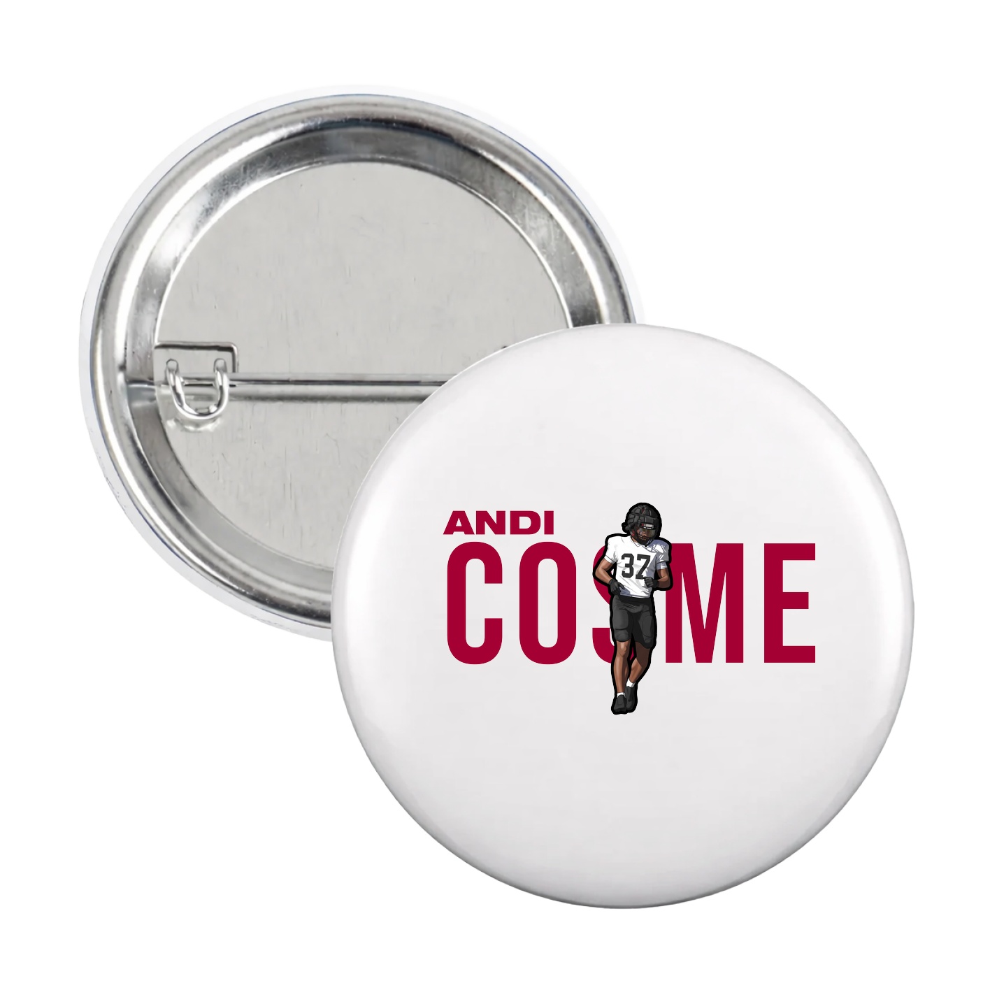 Game Day Button — Player Name in White
