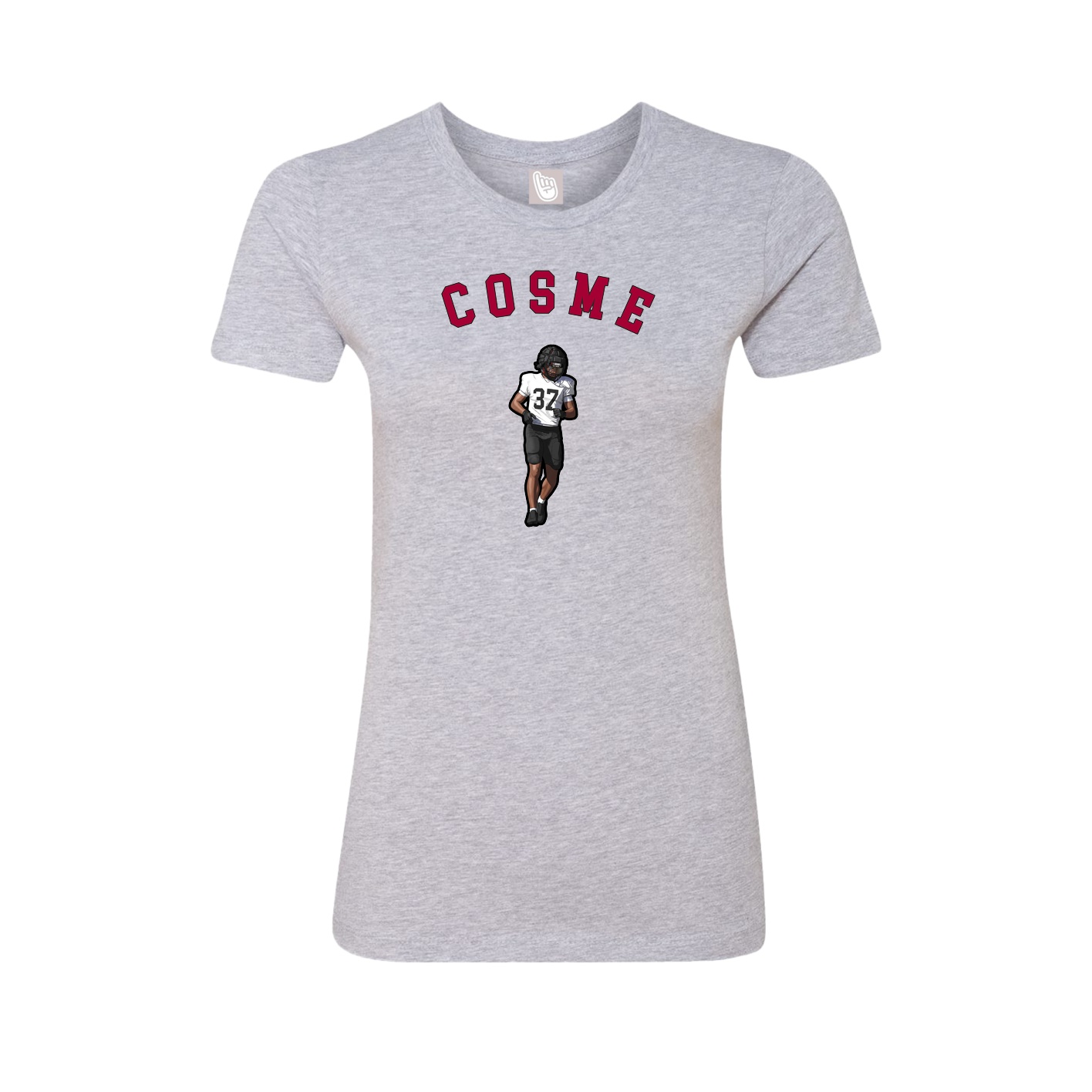 Fitted Women's Tee — Shirsey Arch in Grey