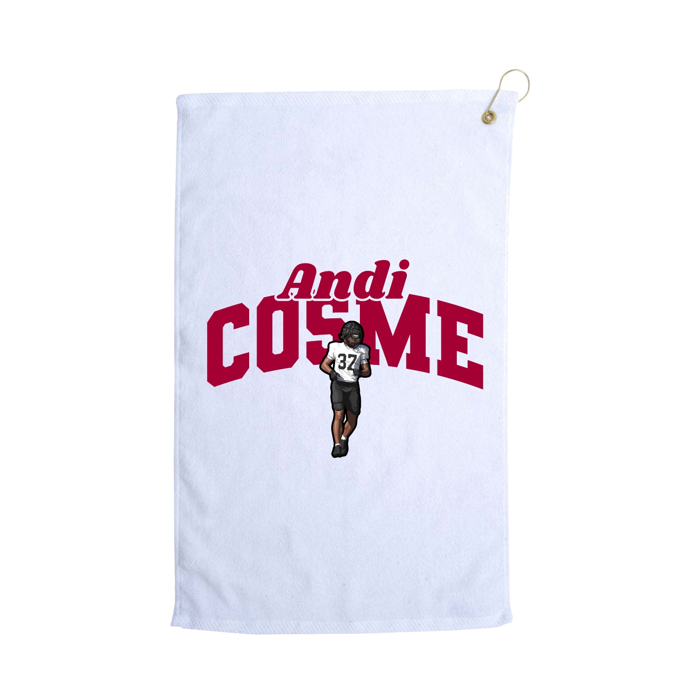Golf Towel — Signature Arch in White