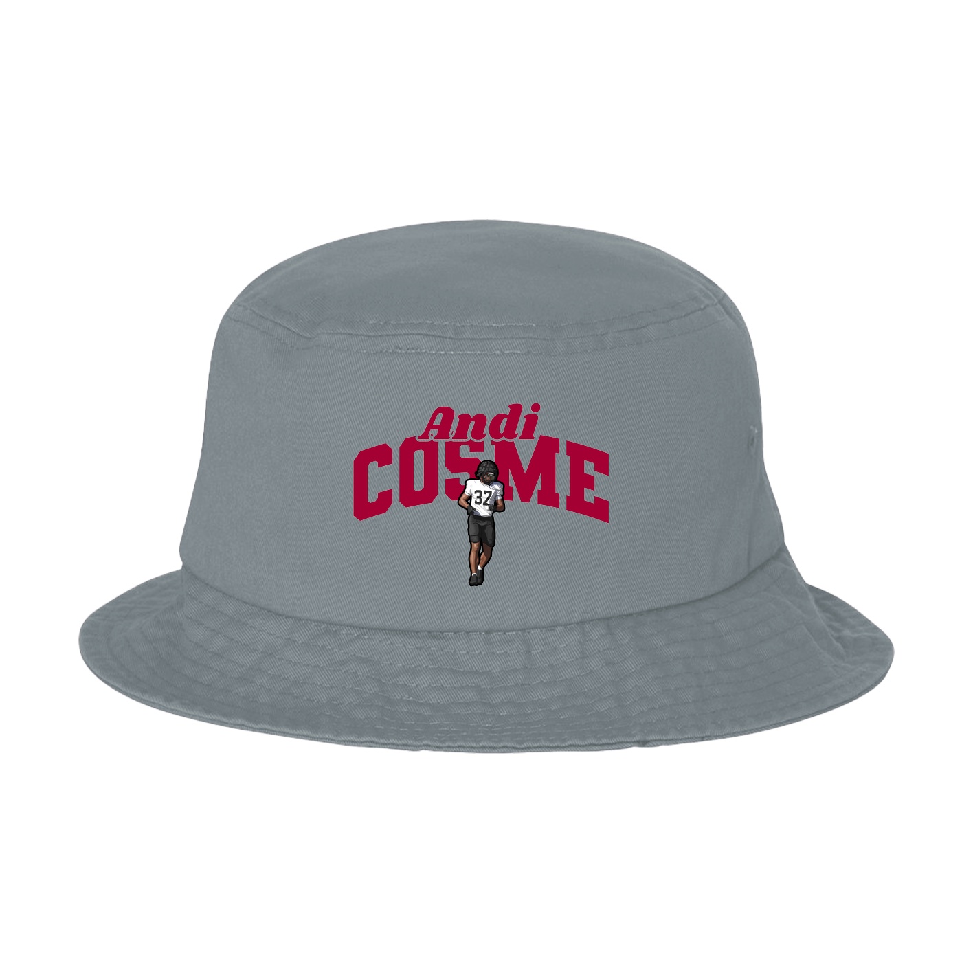 Bucket Cap — Signature Arch in Grey