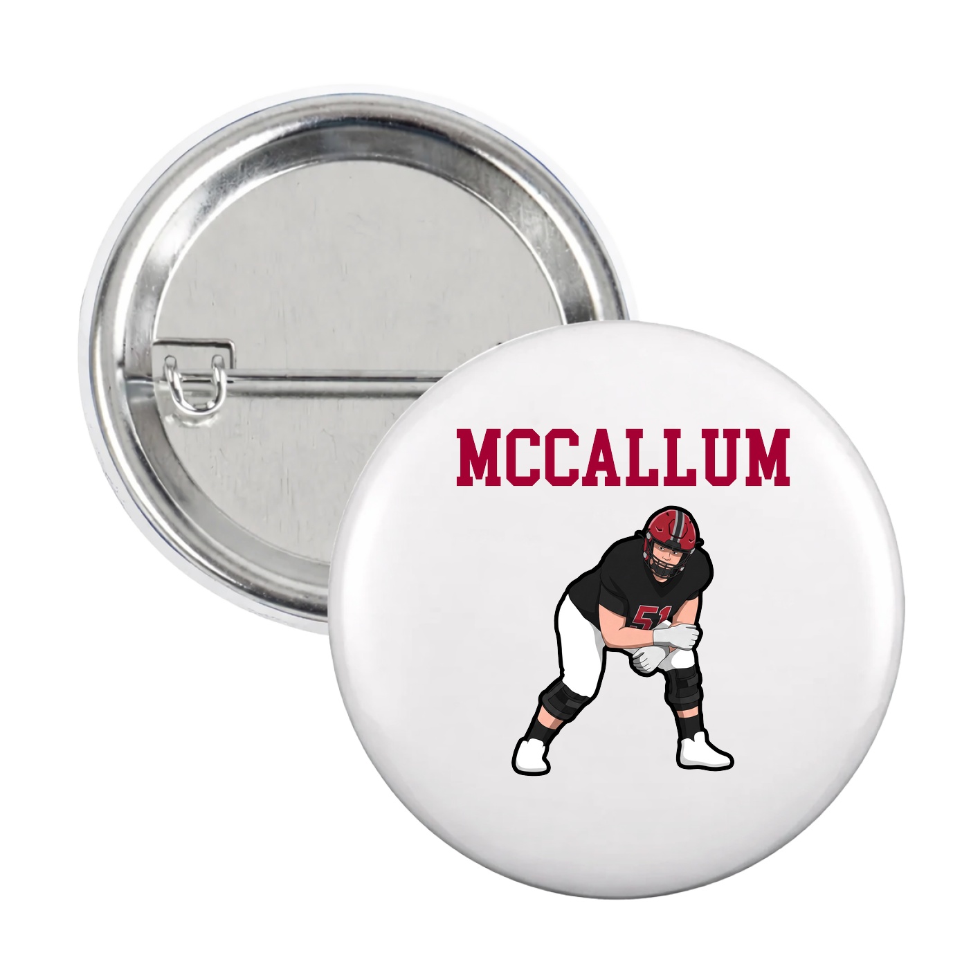 Game Day Button — Shirsey in White