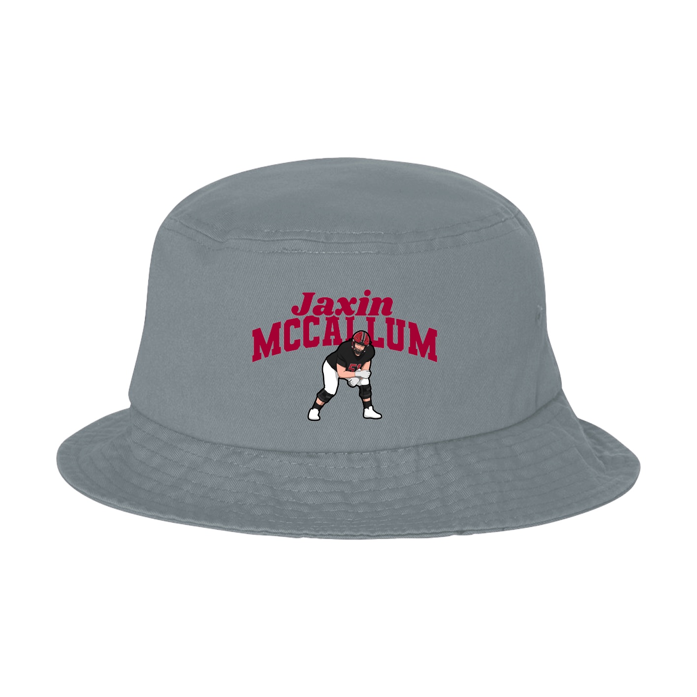 Bucket Cap — Signature Arch in Grey
