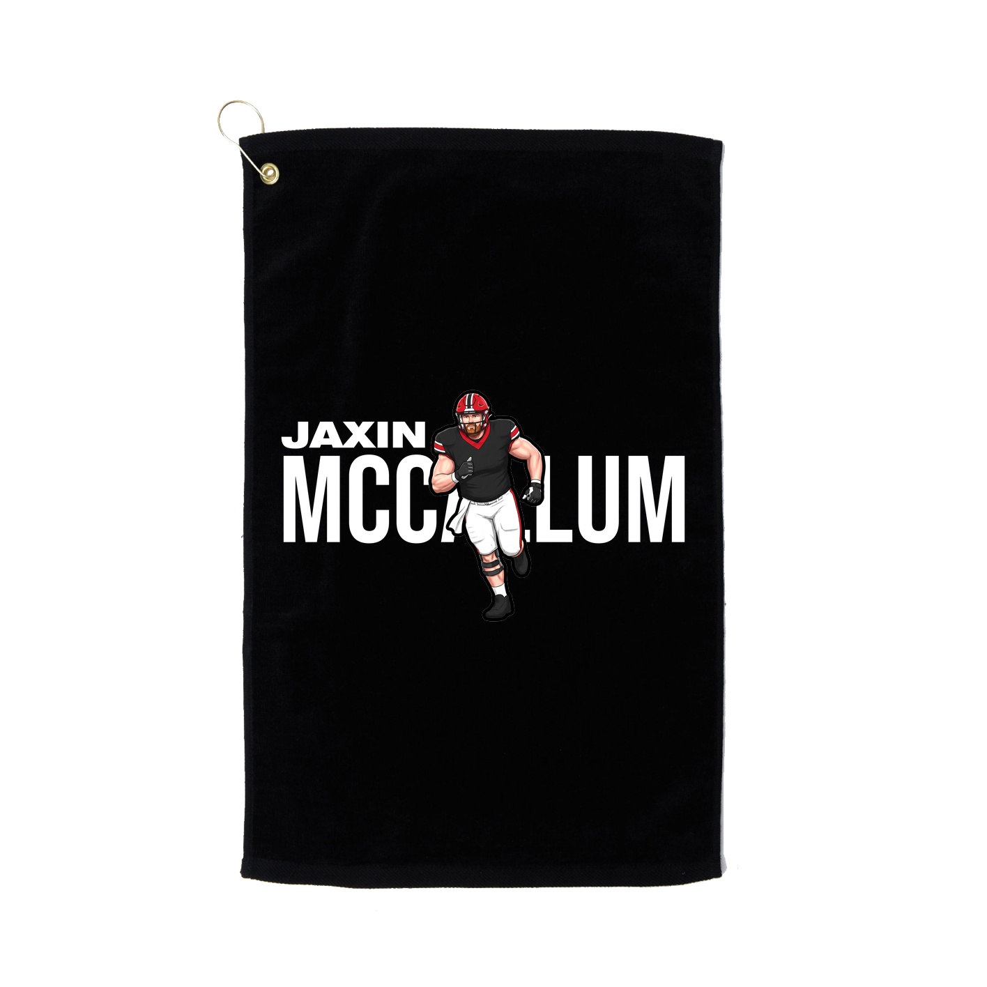 Golf Towel — Player Name in Black