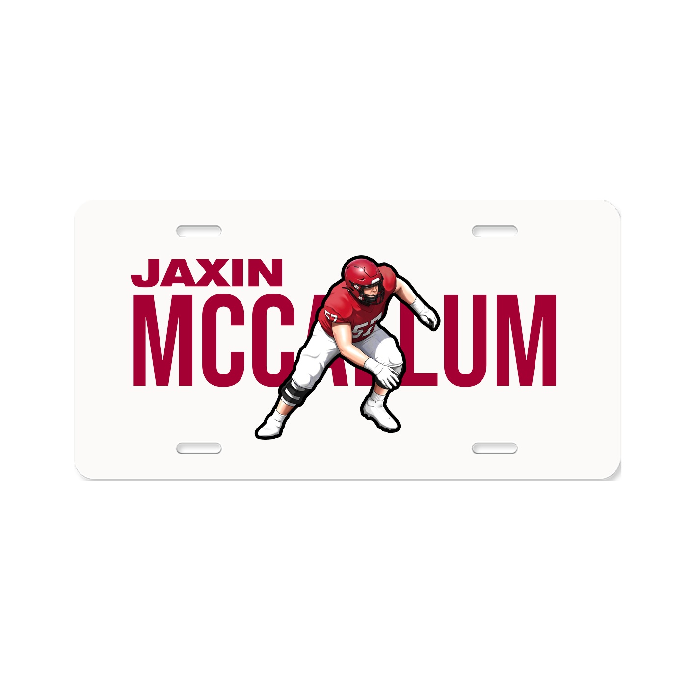 License Plate — Player Name in Classic
