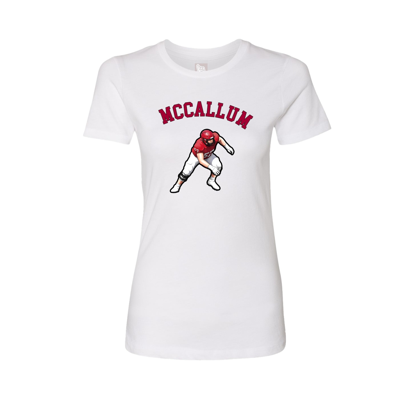 Fitted Women's Tee — Shirsey Arch in White