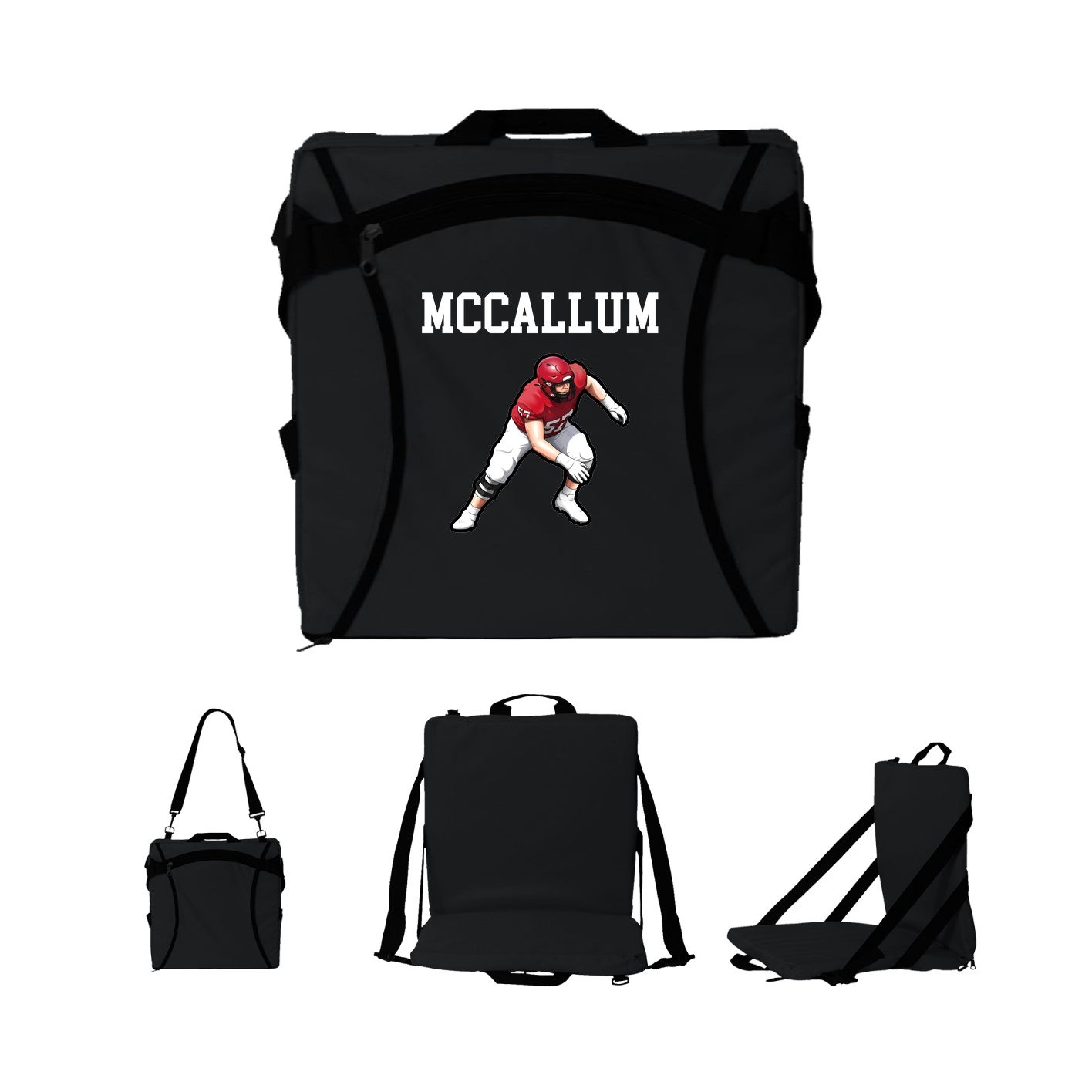 Folding Stadium Seat — Shirsey in Black