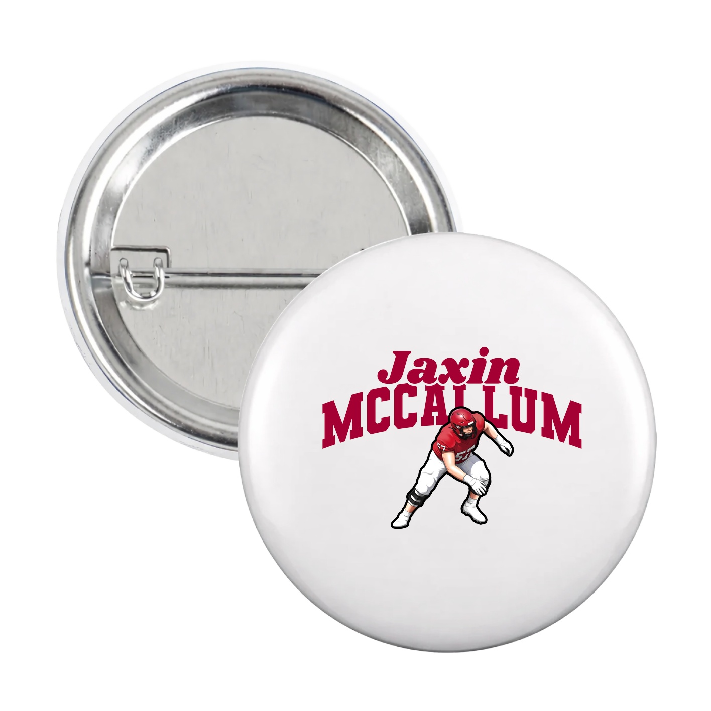 Game Day Button — Signature Arch in White