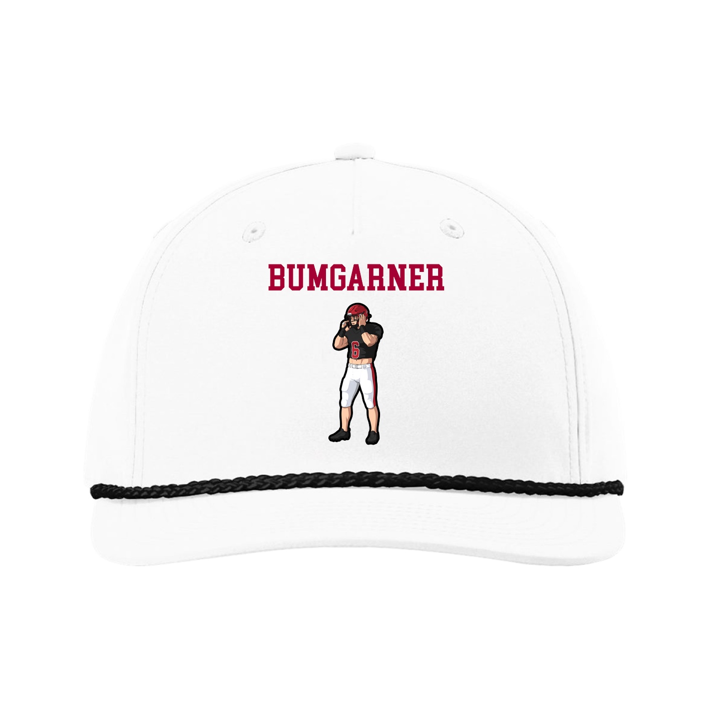 Five-Panel Classic Rope Cap — Shirsey in White