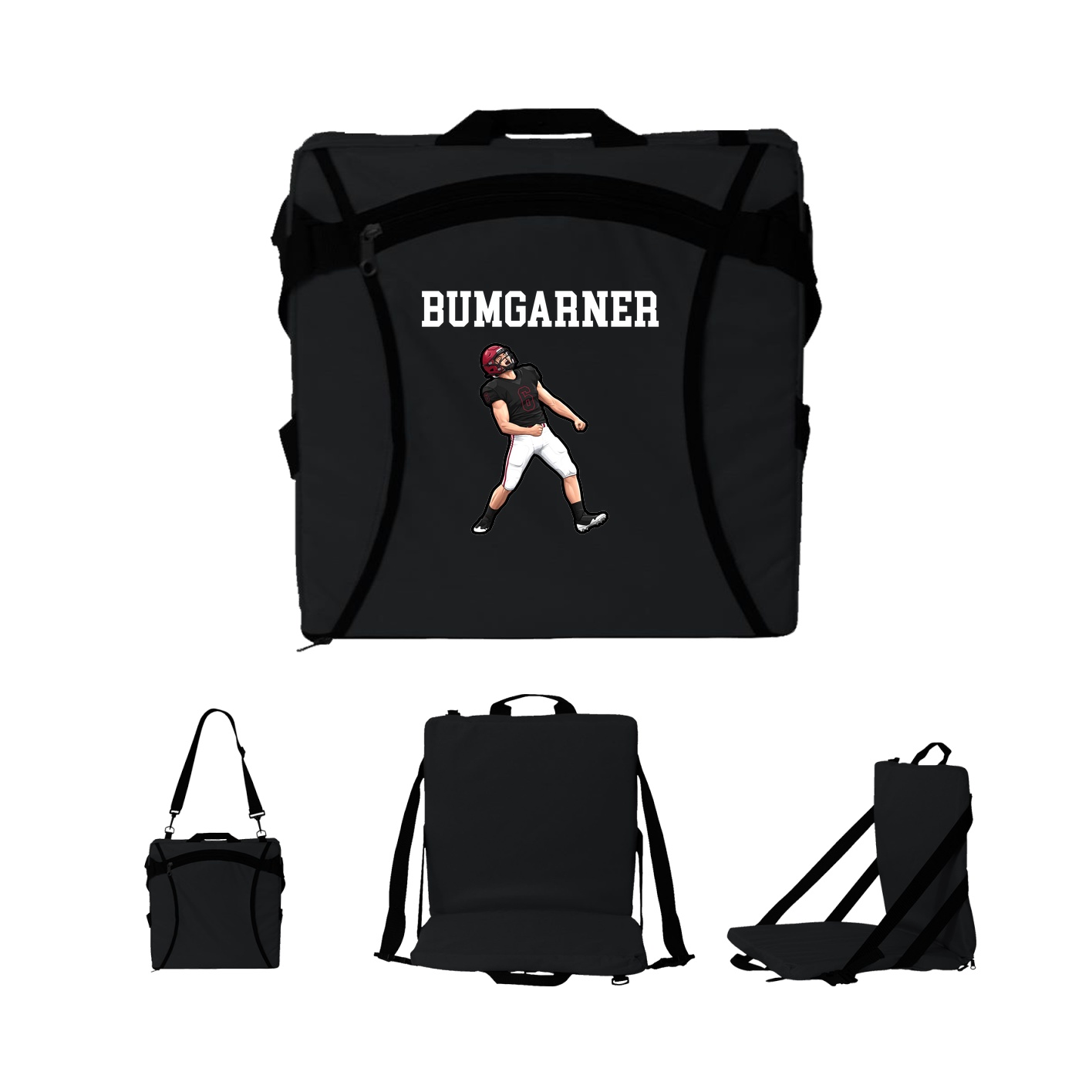 Folding Stadium Seat — Shirsey in Black