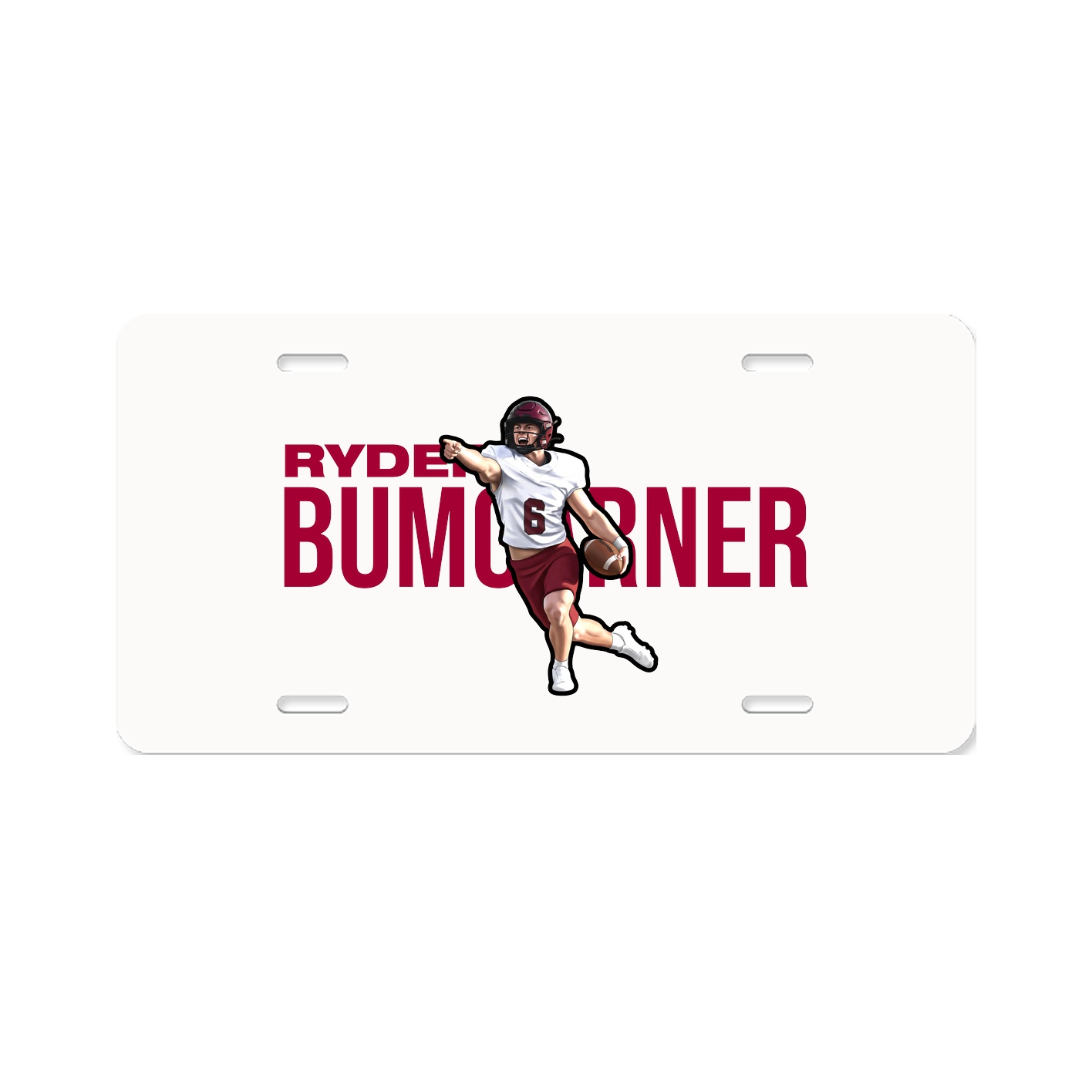 License Plate — Player Name in Classic